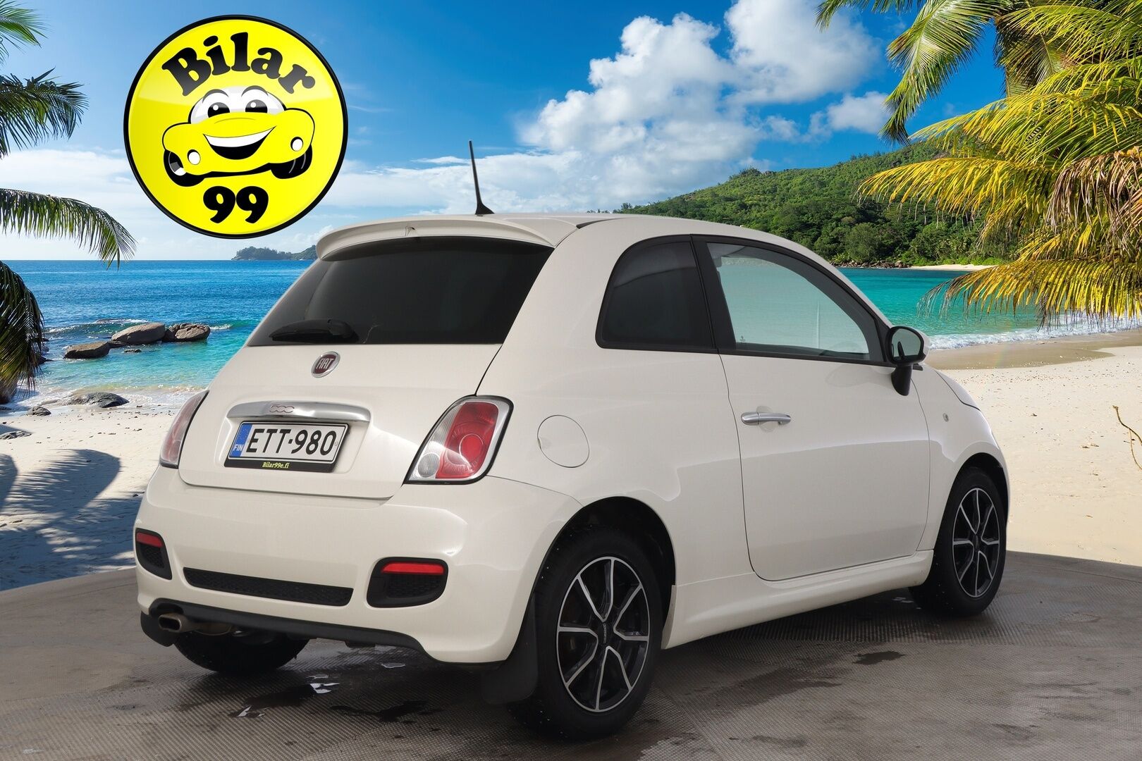 Fiat 500 2015 1,2 69hv Lounge Dualogic *Lohko sisäpistoke / Urheiluistuimet* - 2x alut / Musta sisäkatto