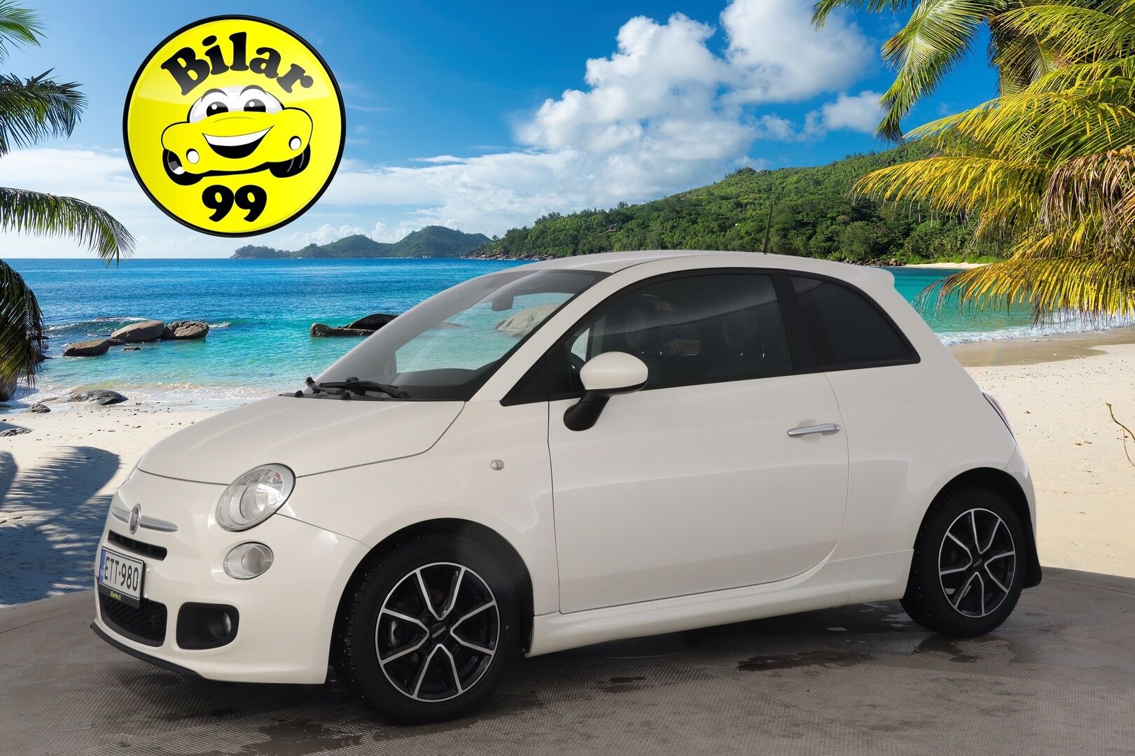 Fiat 500 2015 1,2 69hv Lounge Dualogic *Lohko sisäpistoke / Urheiluistuimet* - 2x alut / Musta sisäkatto