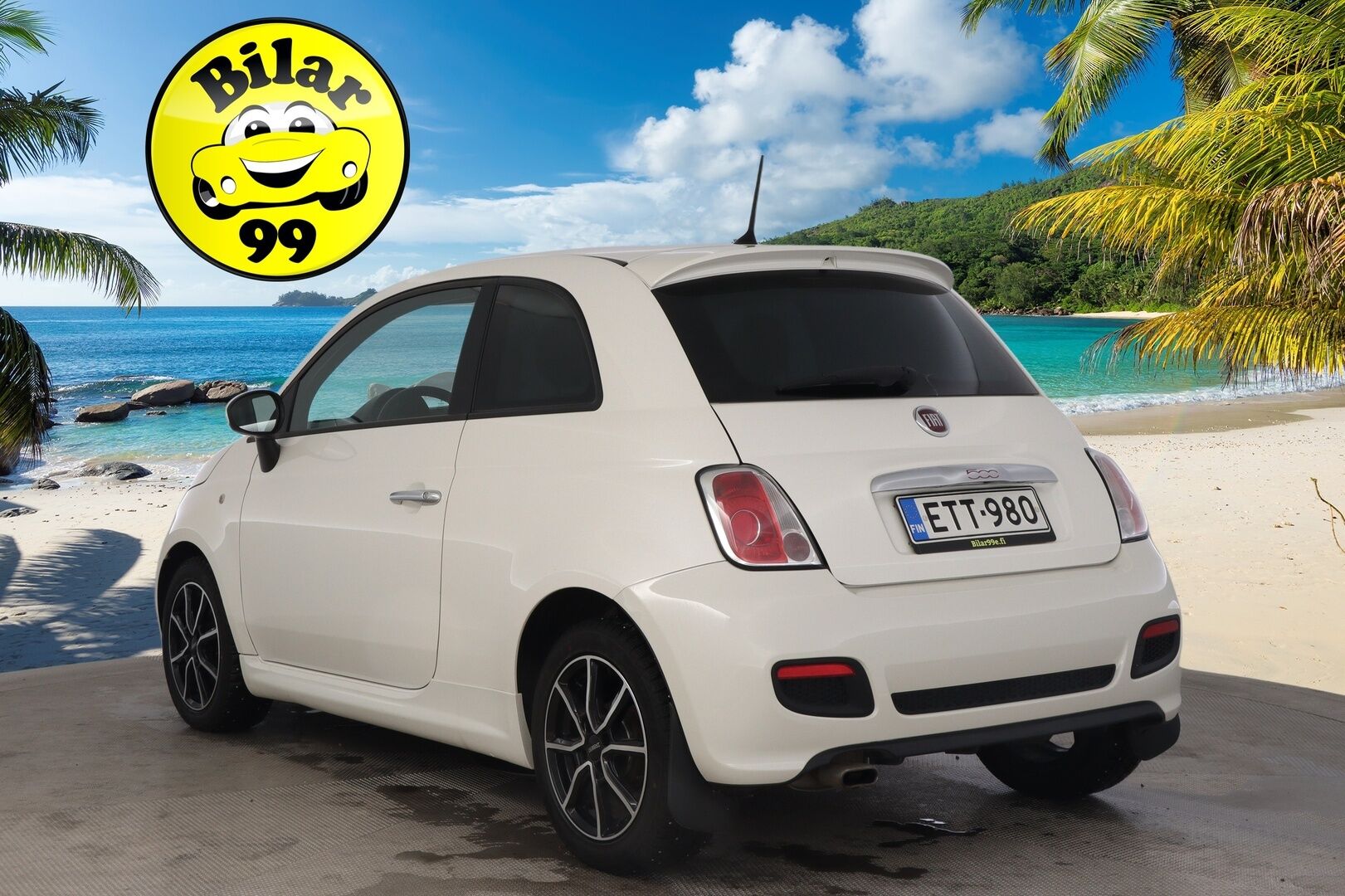 Fiat 500 2015 1,2 69hv Lounge Dualogic *Lohko sisäpistoke / Urheiluistuimet* - 2x alut / Musta sisäkatto