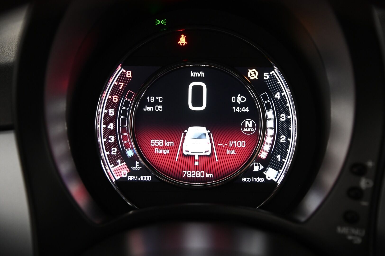 Fiat 500 2015 1,2 69hv Lounge Dualogic *Lohko sisäpistoke / Urheiluistuimet* - 2x alut / Musta sisäkatto