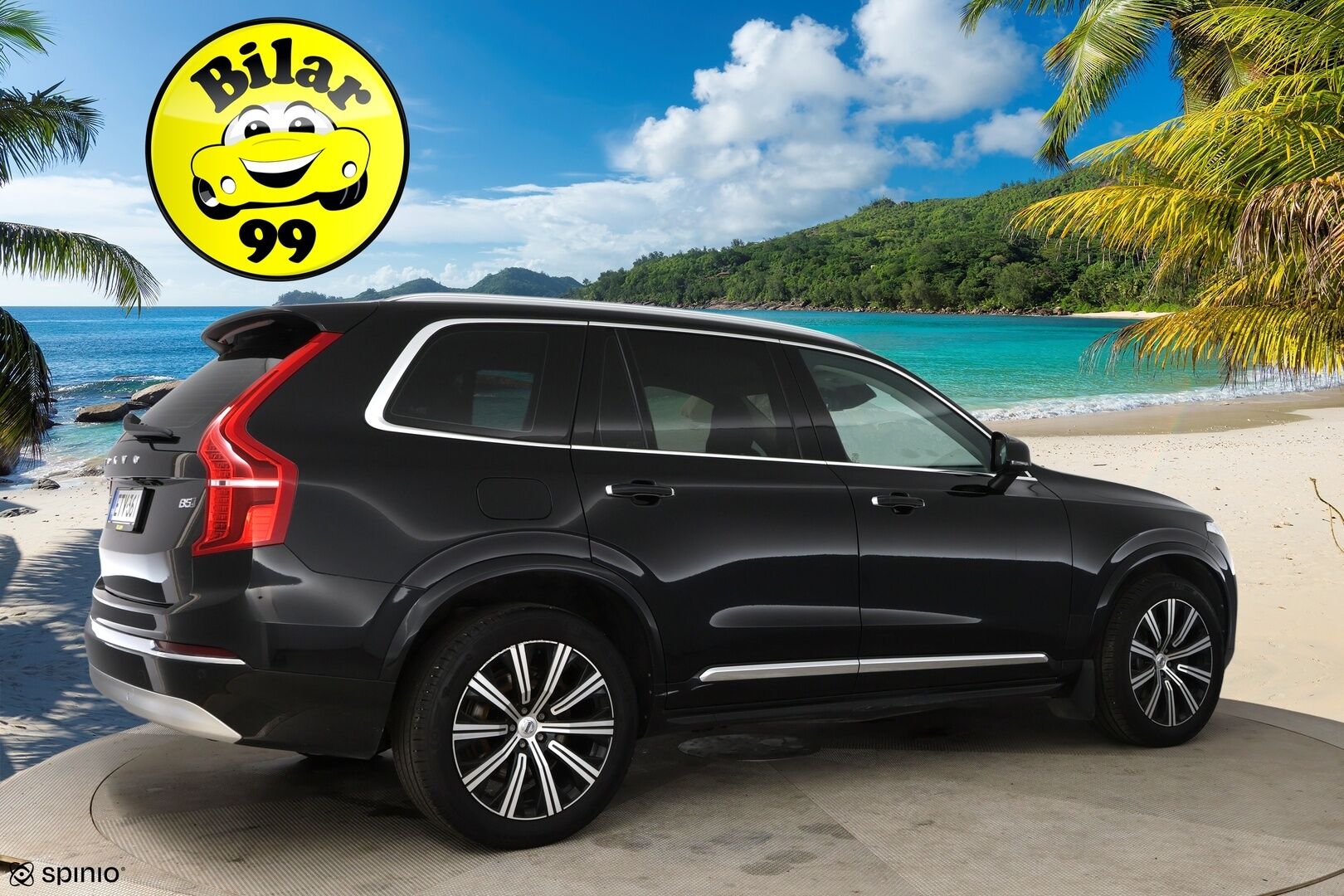Volvo XC90 2022 B5 AWD MHEV Inscription aut 7-P / Webasto / Adapt. vak / P-Kamera / Muistipenkit / BLIS / Keyless / Apple&Android - 3,99 % KORKOTARJOUS TÄHÄN AUTOON 31.8. ASTI! - Suomi-Auto / 7-istuimella / 2x renkailla & vanteilla!