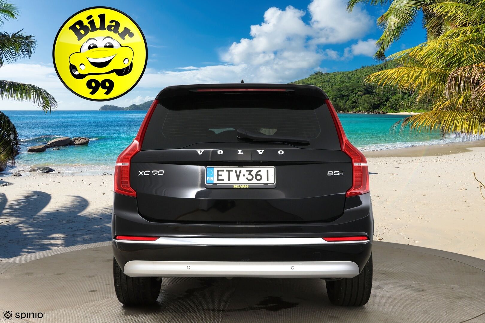 Volvo XC90 2022 B5 AWD MHEV Inscription aut 7-P / Webasto / Adapt. vak / P-Kamera / Muistipenkit / BLIS / Keyless / Apple&Android - 3,99 % KORKOTARJOUS TÄHÄN AUTOON 31.8. ASTI! - Suomi-Auto / 7-istuimella / 2x renkailla & vanteilla!