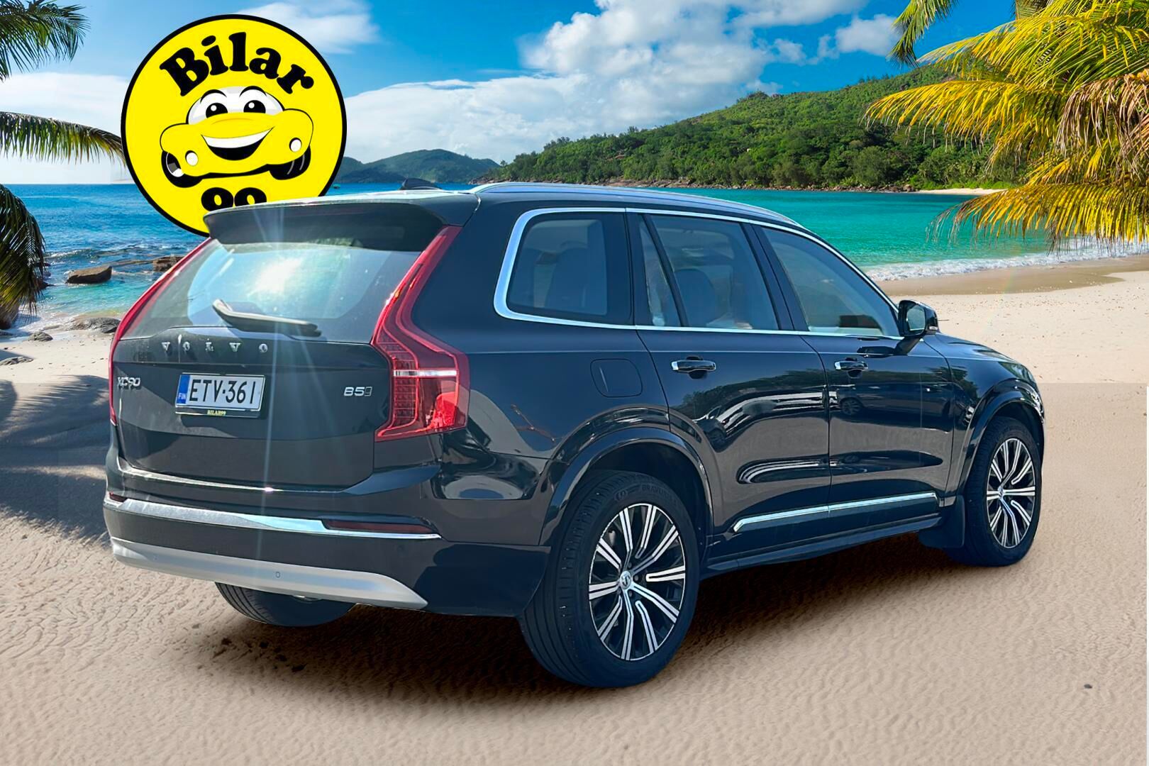 Volvo XC90 2022 B5 AWD MHEV Inscription aut / Webasto / Adapt. vak / P-Kamera / Muistipenkit / BLIS / Keyless / Apple&Android - 3,99 % KORKOTARJOUS TÄHÄN AUTOON - Suomi-Auto / 7-istuimella / 2x renkailla & vanteilla!