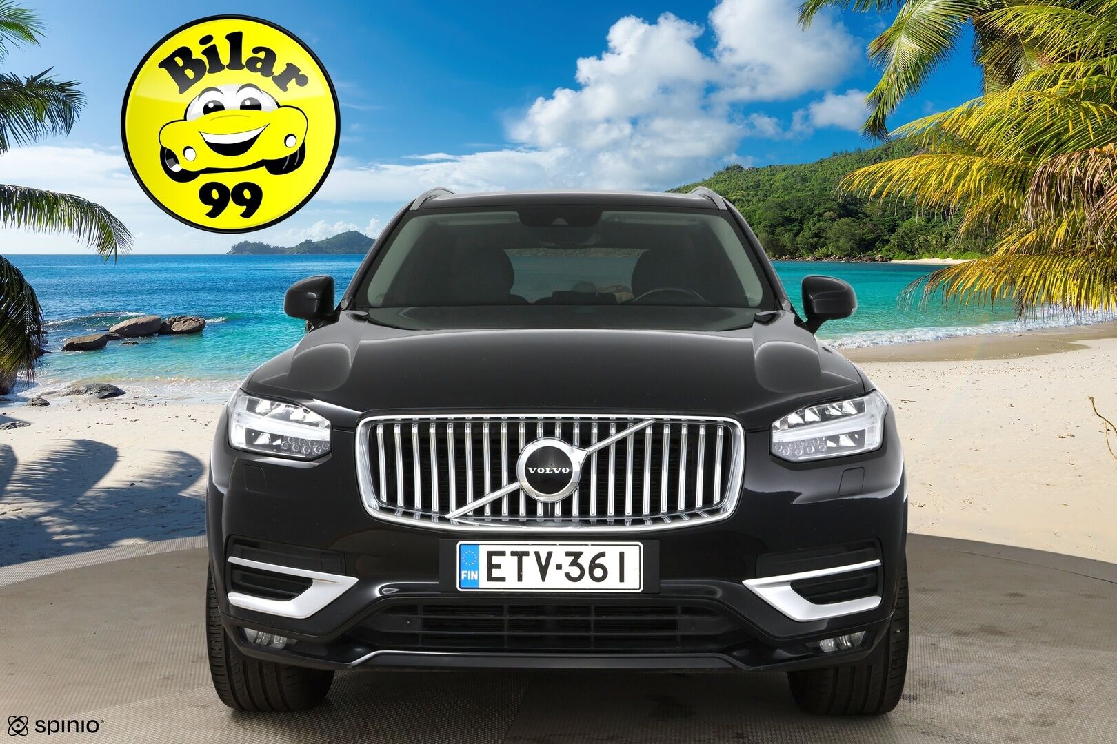 Volvo XC90 2022 B5 AWD MHEV Inscription aut 7-P / Webasto / Adapt. vak / P-Kamera / Muistipenkit / BLIS / Keyless / Apple&Android - 3,99 % KORKOTARJOUS TÄHÄN AUTOON 31.8. ASTI! - Suomi-Auto / 7-istuimella / 2x renkailla & vanteilla!