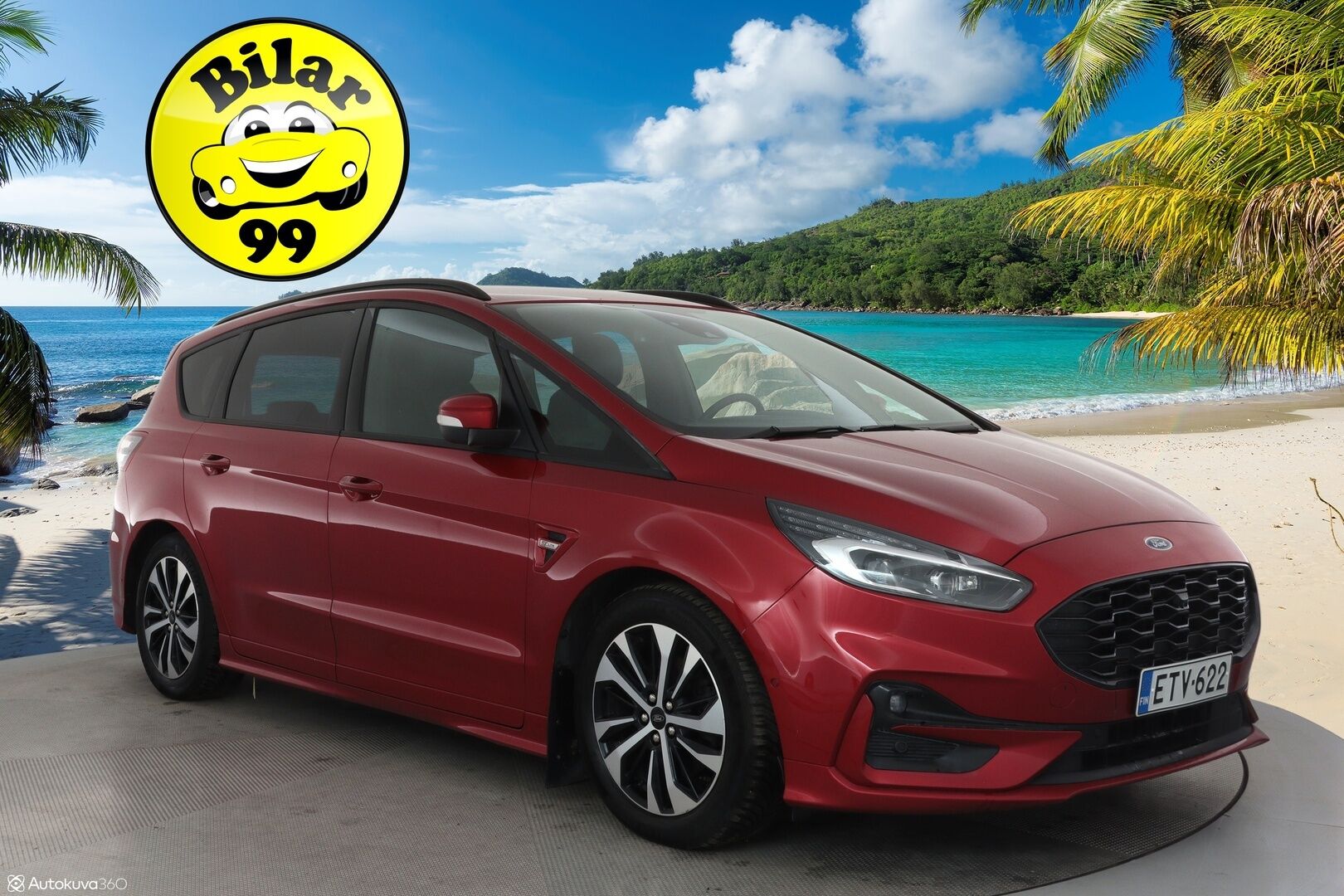 Ford S-Max 2022 2.5 Hybrid (HEV) 190hv aut ST-Line 7-paik **1-om. Suomi-auto / Facelift / Adapt.vakkari / P.kamera / Muistipenkki / Koukku**