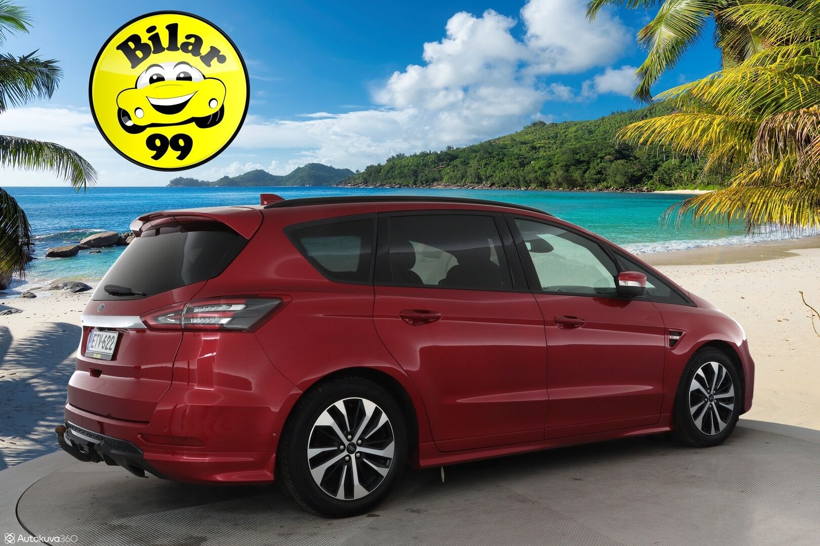 Ford S-Max 2022 2.5 Hybrid (HEV) 190hv aut ST-Line 7-paik **1-om. Suomi-auto / Facelift / Adapt.vakkari / P.kamera / Muistipenkki / Koukku**