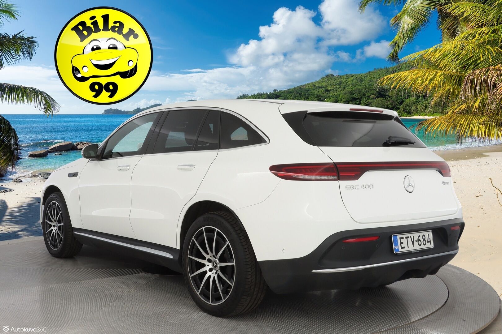 Mercedes-Benz EQC 2022 400 4MATIC Business AMG  *Distronic+ / Widescreen / Navi / Koukku / Keyless / Ambient / Blis / Muistipenkit - 3,99 % KORKOTARJOUS TÄHÄN AUTOON - 31.5. ASTI! - Suomi-auto / Kahdet vanteet renkaineen / Kaikki huollot tehty Veholla!