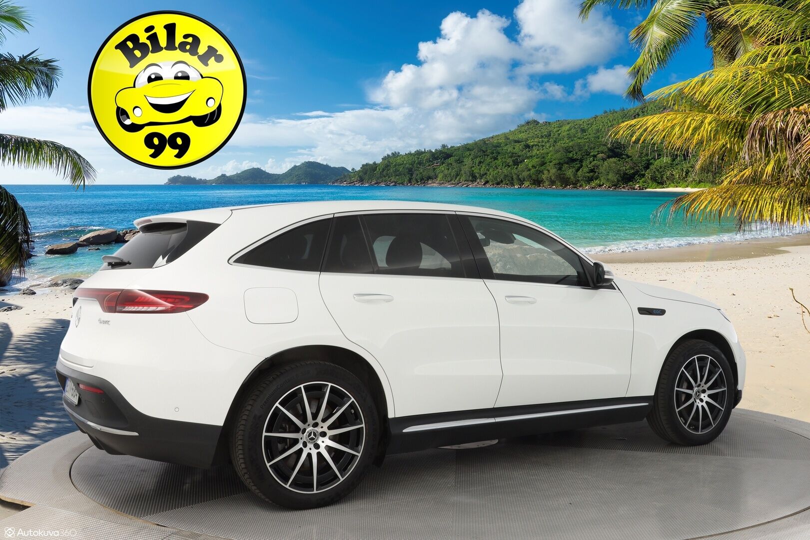 Mercedes-Benz EQC 2022 400 4MATIC Business AMG  *Distronic+ / Widescreen / Navi / Koukku / Keyless / Ambient / Blis / Muistipenkit - 3,99 % KORKOTARJOUS TÄHÄN AUTOON - 31.5. ASTI! - Suomi-auto / Kahdet vanteet renkaineen / Kaikki huollot tehty Veholla!