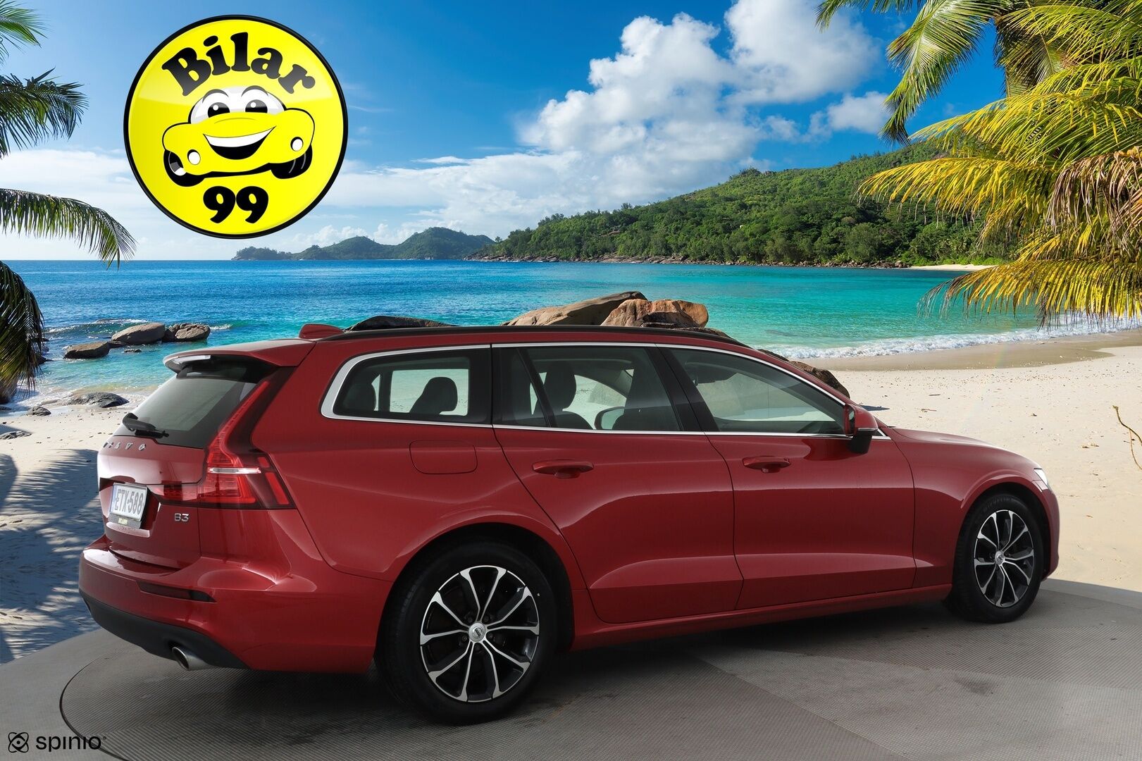 Volvo V60 2021 B3 MHEV Business Edition DCT aut **Vakkari / Webasto / P.tutka / KeylessGo / Ratinlämmitin** - 1.Om Suomi-auto / Merkkihuollettu / Kahdet renkaat aluvanteilla / Penkinlämmittimet takana