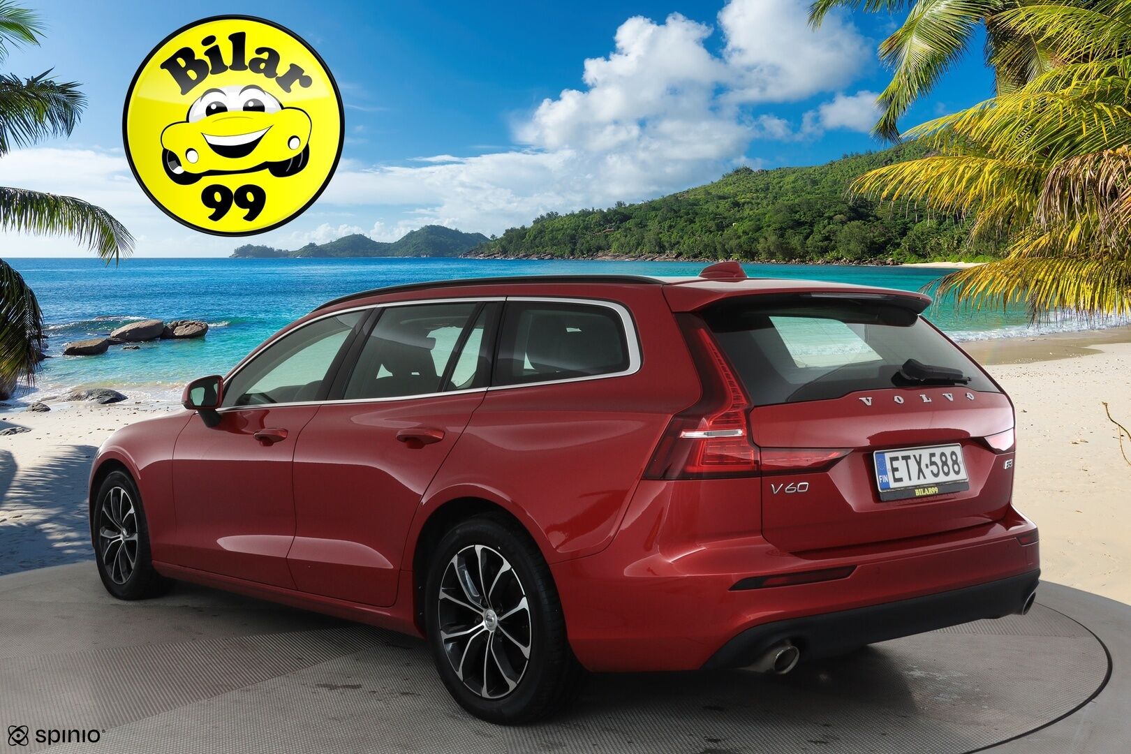 Volvo V60 2021 B3 MHEV Business Edition DCT aut **Vakkari / Webasto / P.tutka / KeylessGo / Ratinlämmitin** - 1.Om Suomi-auto / Merkkihuollettu / Kahdet renkaat aluvanteilla / Penkinlämmittimet takana