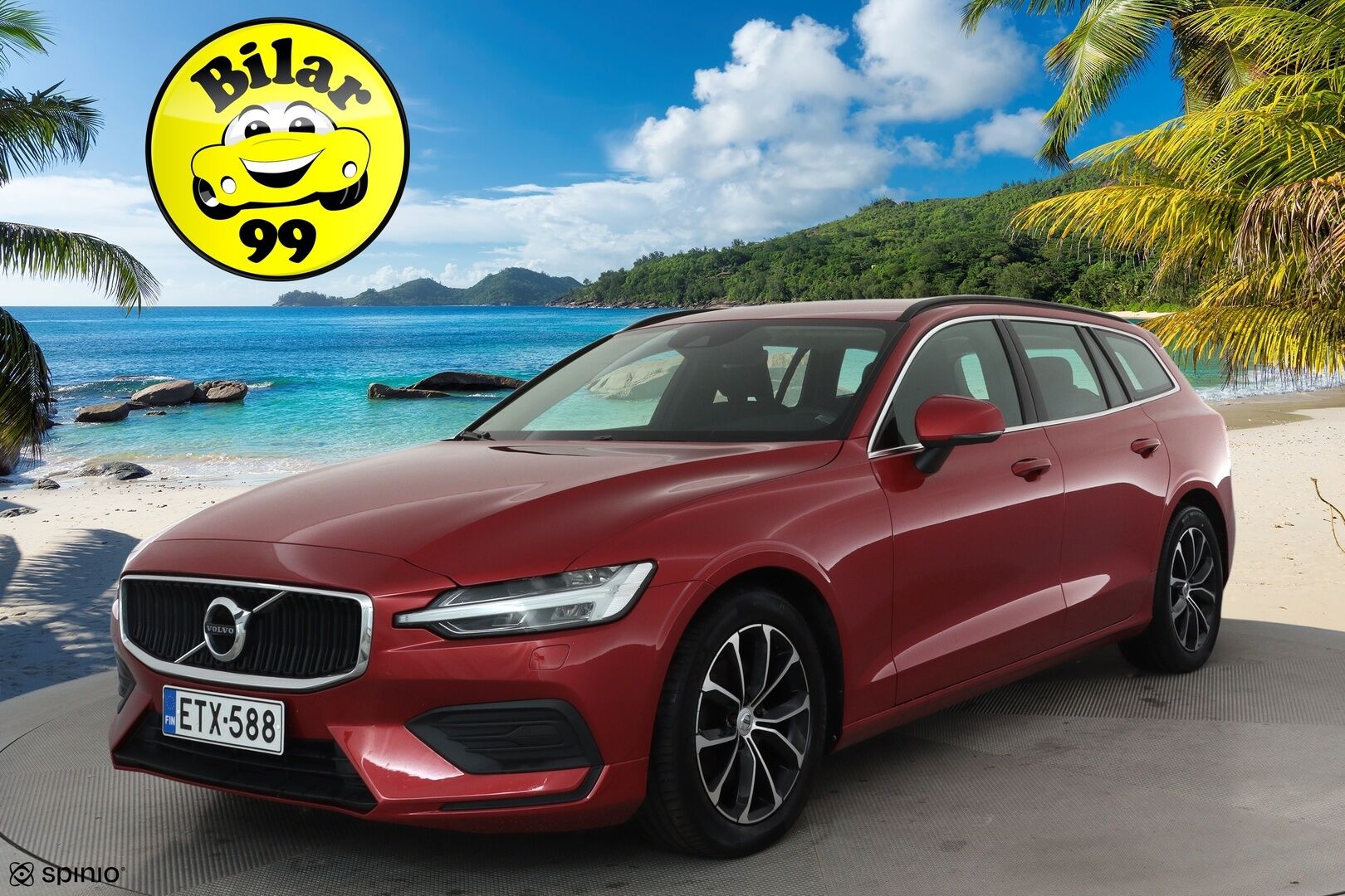 Volvo V60 2021 B3 MHEV Business Edition DCT aut **Vakkari / Webasto / P.tutka / KeylessGo / Ratinlämmitin** - 1.Om Suomi-auto / Merkkihuollettu / Kahdet renkaat aluvanteilla / Penkinlämmittimet takana