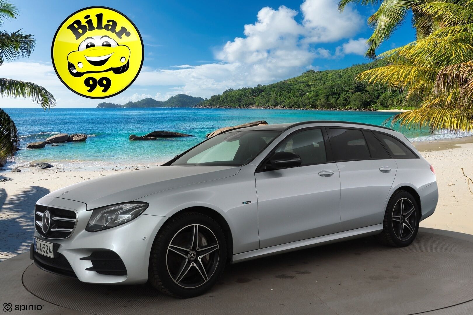 Mercedes-Benz E 2020 300 de T A Business AMG EQ Power * Distronic+ / 360° / HUD / Burmester / Muistipenkit / Panorama / Multibeam / Koukku * - KeylessGo / Kahdet renkaat aluvanteilla / Huippuvarusteet - HULLUT AVAJAISHULINAT KORKOTARJOUS 3,29 %