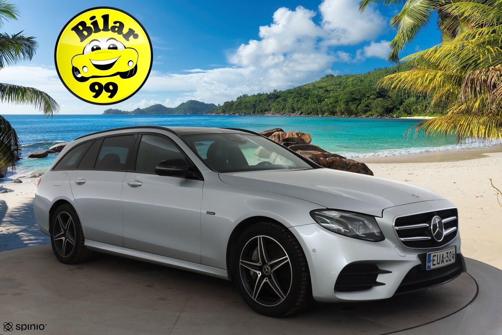 Mercedes-Benz E 2020 300 de T A Business AMG EQ Power * Distronic+ / 360° / HUD / Burmester / Muistipenkit / Panorama / Multibeam / Koukku * - KeylessGo / Kahdet renkaat aluvanteilla / Huippuvarusteet - HULLUT AVAJAISHULINAT KORKOTARJOUS 3,29 %