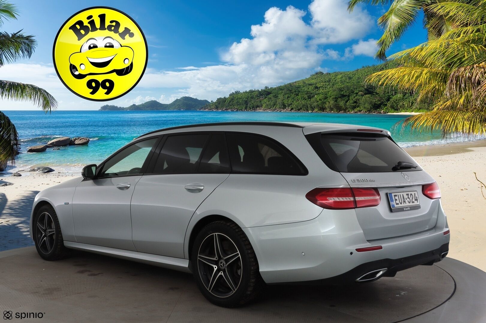 Mercedes-Benz E 2020 300 de T A Business AMG EQ Power * Distronic+ / 360° / HUD / Burmester / Muistipenkit / Panorama / Multibeam / Koukku * - KeylessGo / Kahdet renkaat aluvanteilla / Huippuvarusteet - HULLUT AVAJAISHULINAT KORKOTARJOUS 3,29 %