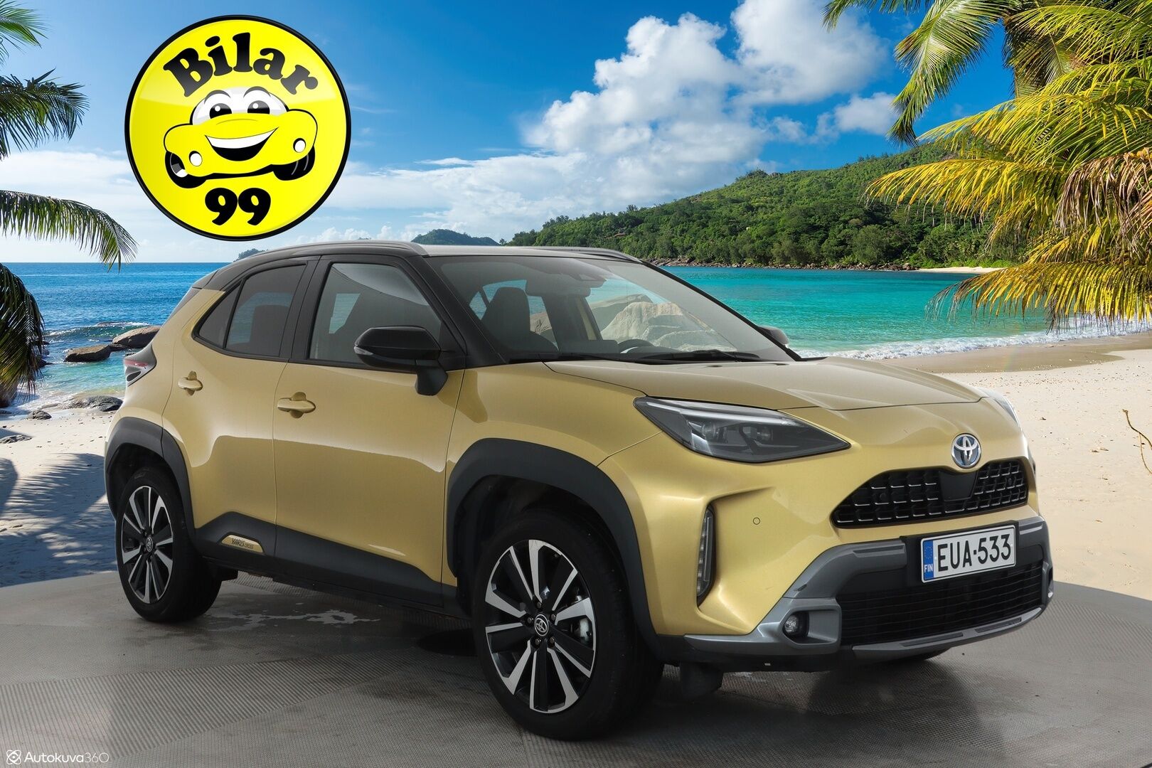 Toyota Yaris Cross 2023 1,5 Hybrid AWD-i Premiere Edition **HUD / JBL / Lasikatto / KeylessGo / Adapt.vakkari / Nahkapenkit / P.kamera** - 3,99 % KORKOTARJOUS TÄHÄN AUTOON - 1.om Suomi-auto / kahdet renkaat aluvanteilla / Merkkihuollettu