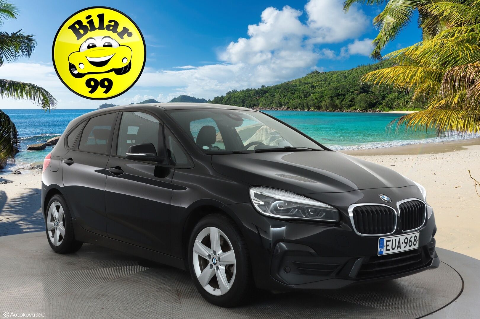 BMW 225 2020 F45 Active Tourer 225xe A ** HUD / P.kamera / LED-valot / Navi / Nahkaverhoilu ** - Kahdet Renkaat / Akku Kuntotarkistettu!