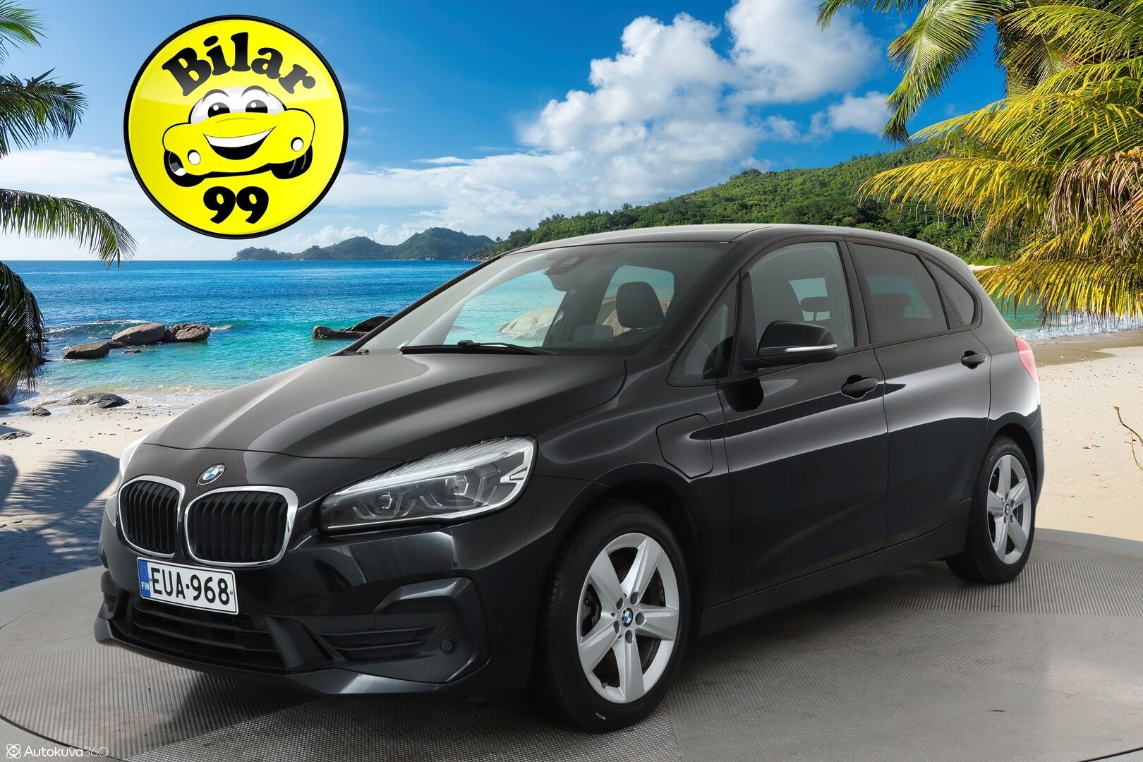 BMW 225 2020 F45 Active Tourer 225xe A ** HUD / P.kamera / LED-valot / Navi / Nahkaverhoilu ** - Kahdet Renkaat / Akku Kuntotarkistettu!