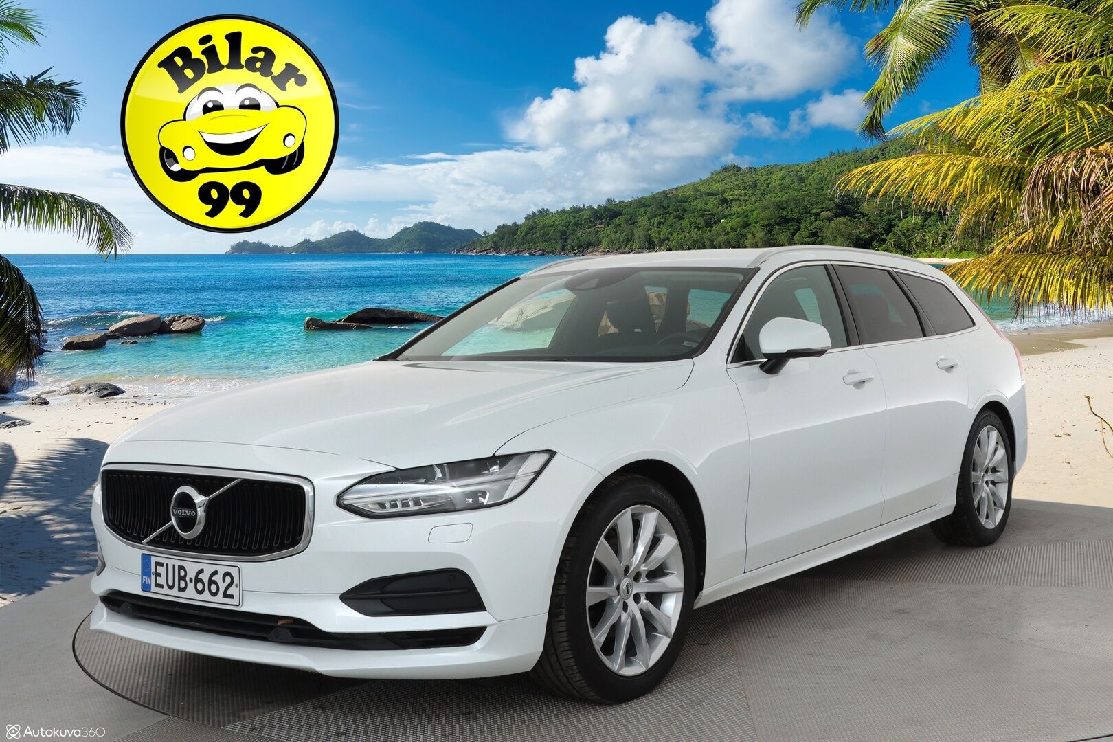 Volvo V90 2019 D4 AWD Momentum **Merkkihuollettu / Webasto / Adapt. vakkari / P.kamera / VOC / Koukku / Kaistavahti**