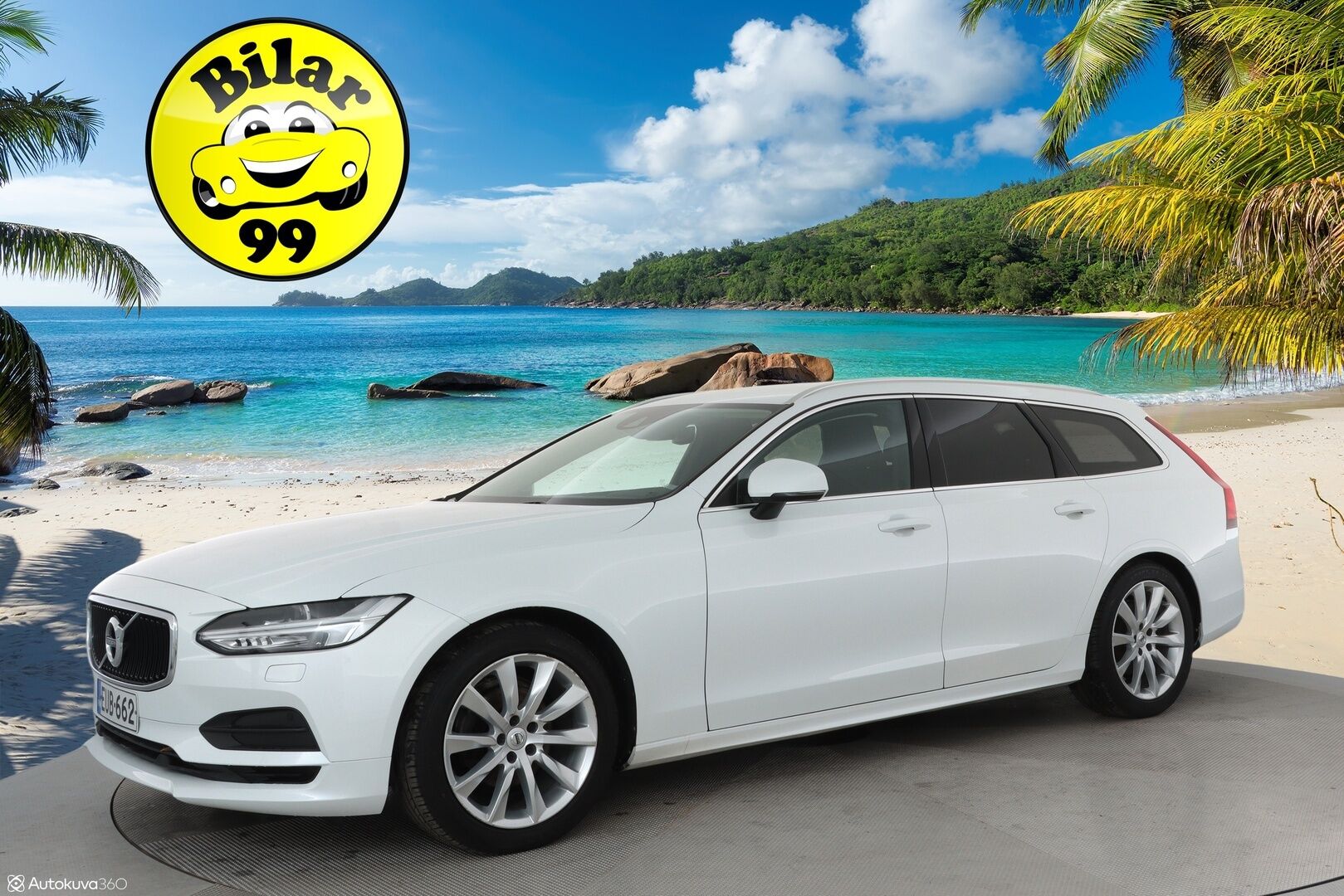 Volvo V90 2019 D4 AWD Momentum **Merkkihuollettu / Webasto / Adapt. vakkari / P.kamera / VOC / Koukku / Kaistavahti**