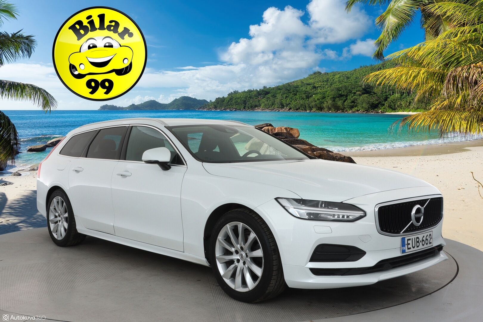 Volvo V90 2019 D4 AWD Momentum **Merkkihuollettu / Webasto / Adapt. vakkari / P.kamera / VOC / Koukku / Kaistavahti**