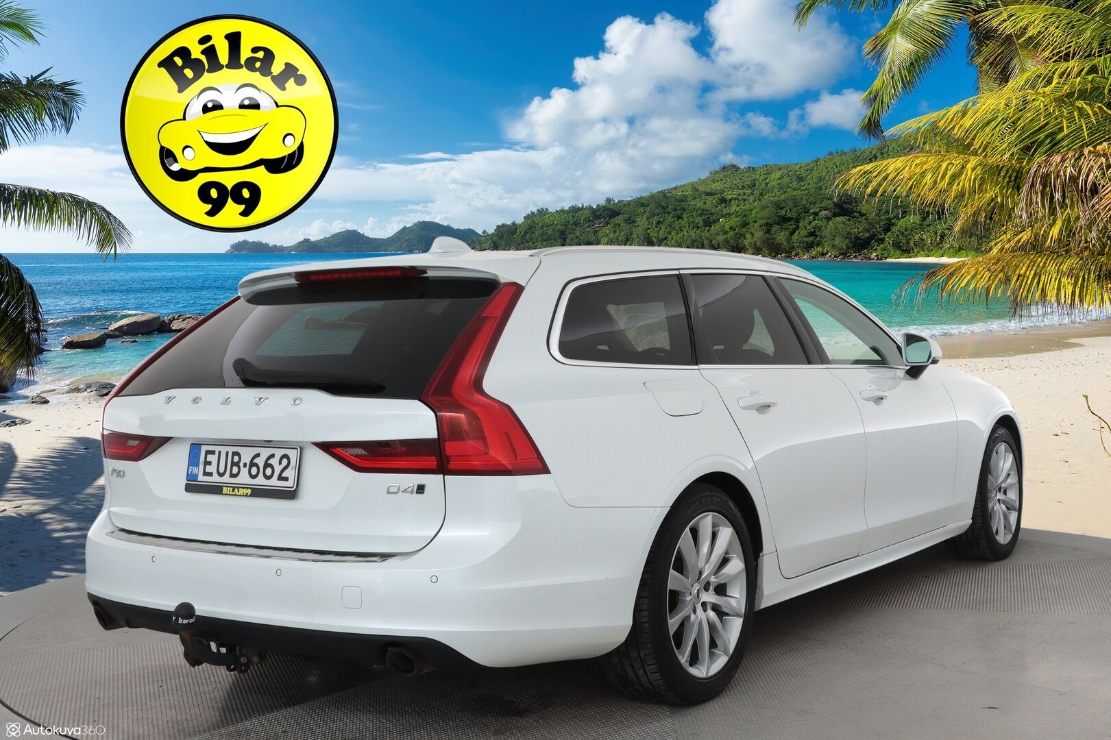 Volvo V90 2019 D4 AWD Momentum **Merkkihuollettu / Webasto / Adapt. vakkari / P.kamera / VOC / Koukku / Kaistavahti**