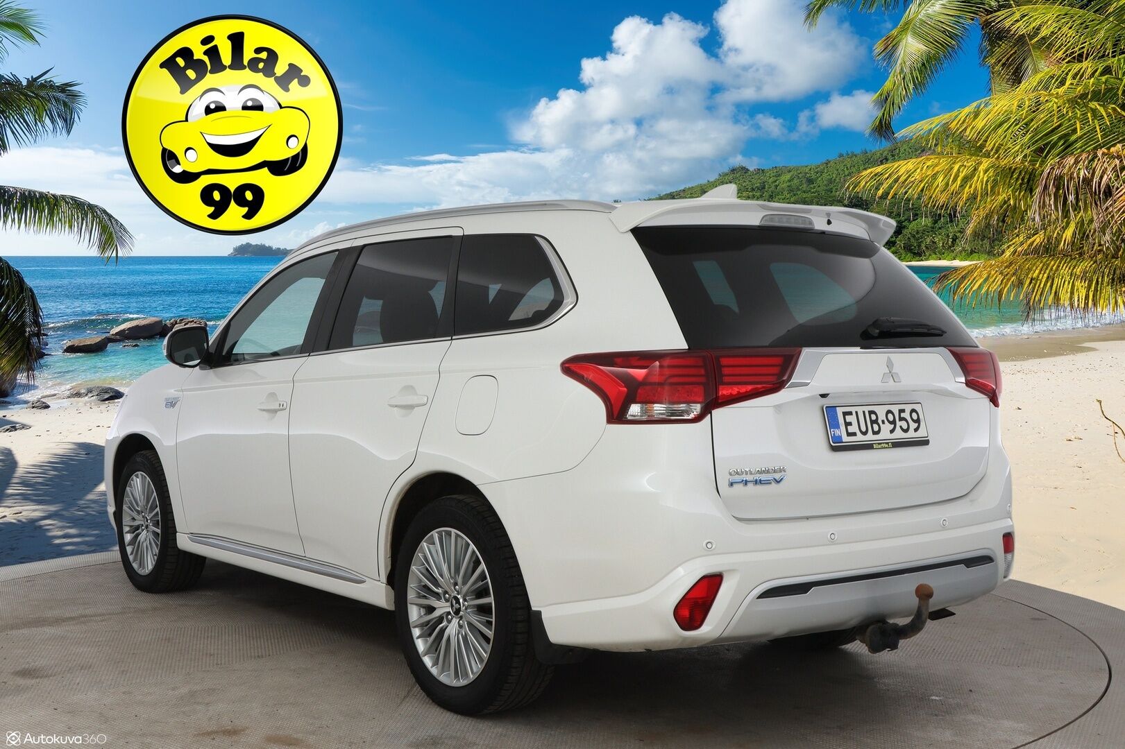 Mitsubishi Outlander PHEV 2020 Business 4WD 5P - Adapt.Vakkari / Power Sound / 360-Kamera / Vetokoukku / LED / Vaalea Nahkasisusta / KeylessGo / Supervarusteet!