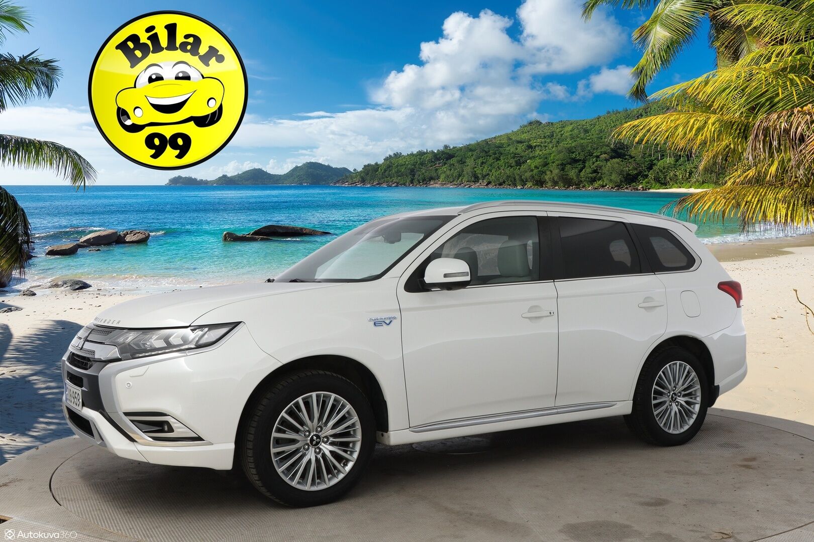 Mitsubishi Outlander PHEV 2020 Business 4WD 5P - Adapt.Vakkari / Power Sound / 360-Kamera / Vetokoukku / LED / Vaalea Nahkasisusta / KeylessGo / Supervarusteet!