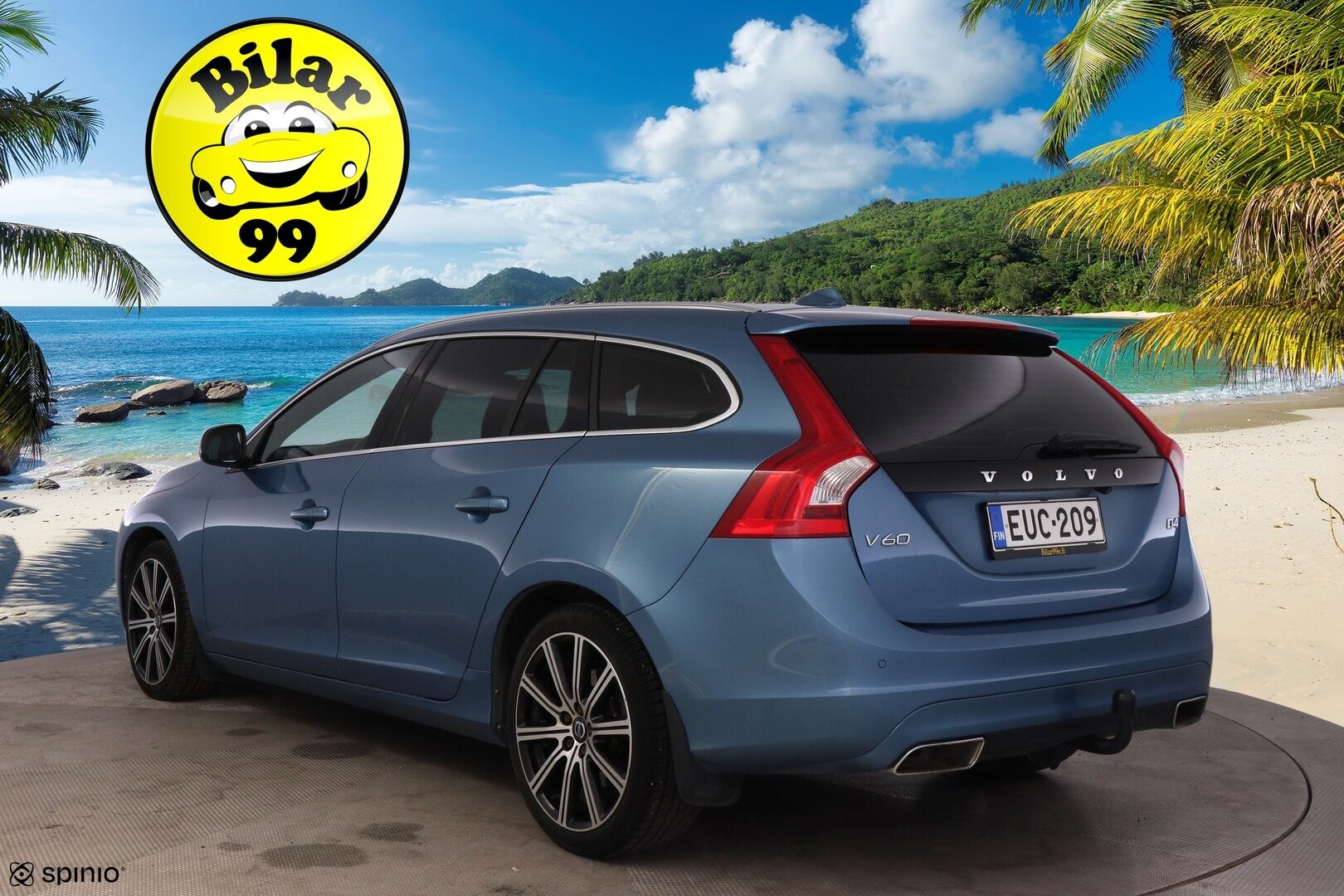 Volvo V60 2015 D4 Summum Edition aut * Webasto / P. kamera / Koukku / Kattoluukku / Muisti nahat / Navi / Performance Sound/ Akt. Xenon - Hyvällä huoltohistorialla näytttävä Volvo! / Parhaalla varustelulla mm. Keyless Go, Isompi näyttö, Musta sisäkatto verhoilu ja paljon muuta