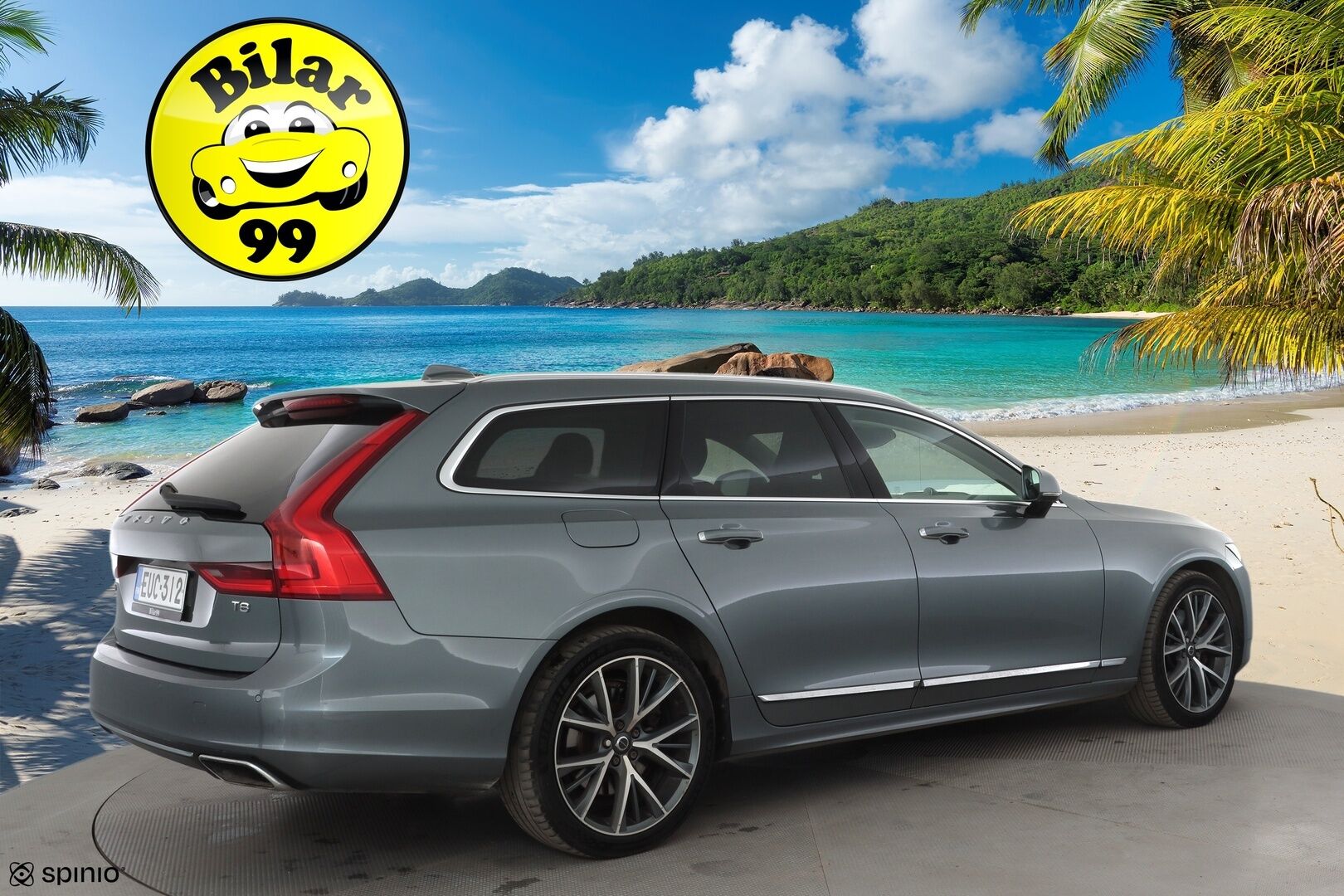 Volvo V90 2019 T8 AWD Inscription aut * Pilot assist / Webasto / Koukku / HUD / Panorama / Muistipenkit / B&W / 360-Kamera / Sporttipenkit / Keyless * - Bowers&Wilkins / HUD / Merkkihuollot / Juuri huollettu
