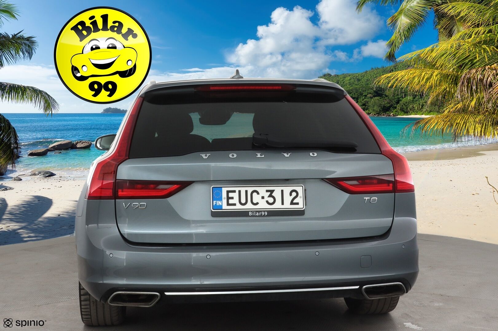 Volvo V90 2019 T8 AWD Inscription aut * Pilot assist / Webasto / Koukku / HUD / Panorama / Muistipenkit / B&W / 360-Kamera / Sporttipenkit / Keyless * - Bowers&Wilkins / HUD / Merkkihuollot / Juuri huollettu