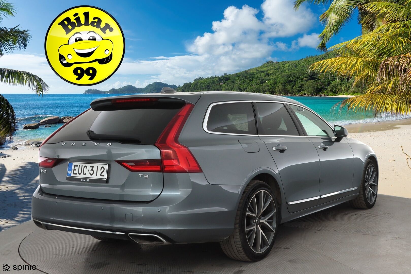 Volvo V90 2019 T8 AWD Inscription aut * Pilot assist / Webasto / Koukku / HUD / Panorama / Muistipenkit / B&W / 360-Kamera / Sporttipenkit / Keyless * - Bowers&Wilkins / HUD / Merkkihuollot / Juuri huollettu