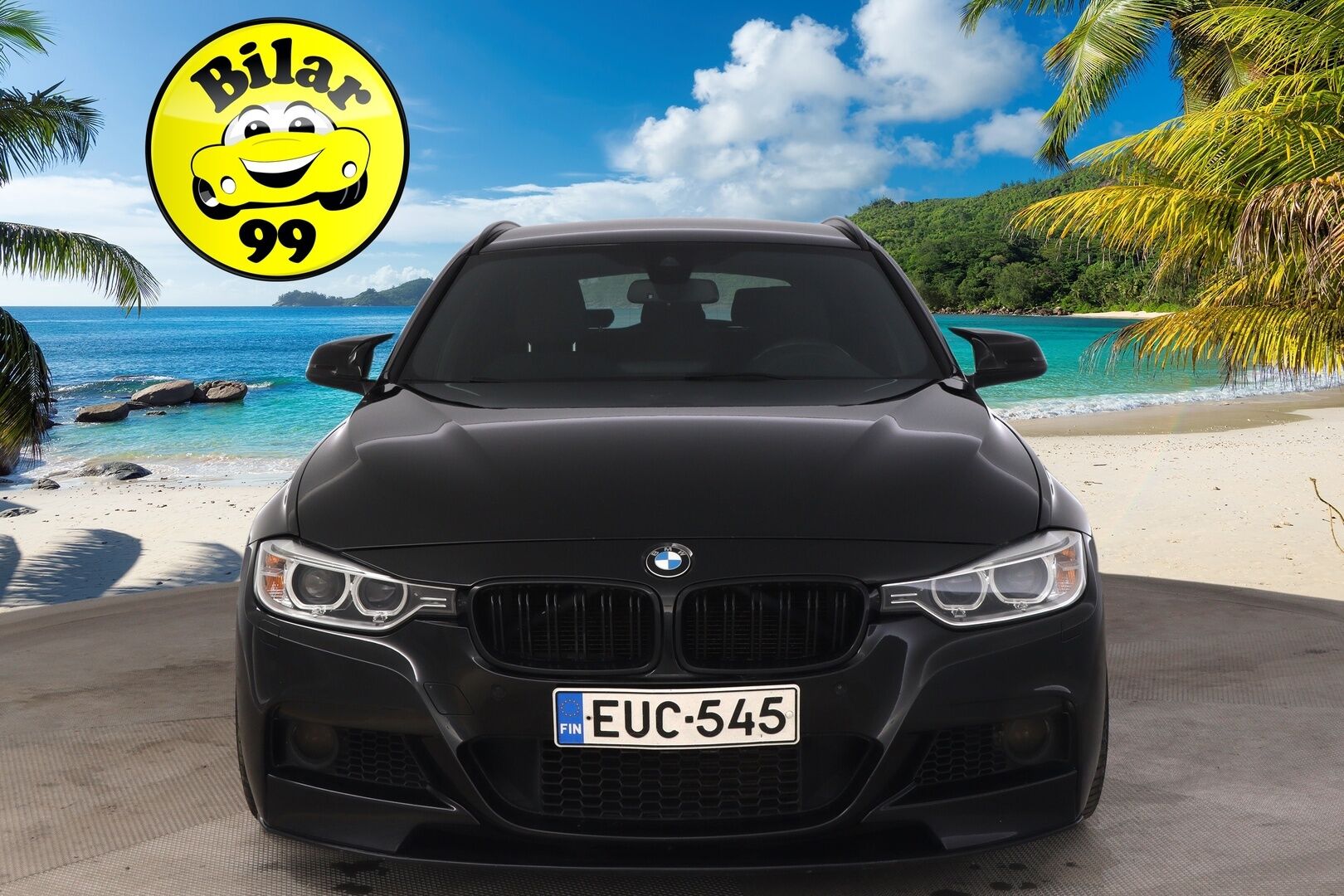 BMW 335 2015 F31 Touring 335d A xDrive M-Sport * Proffanavi / HarmanKardon / S-luukku / Sporttipenkit / Koukku * - Connected Drive / Musta sisäkattoverhoilu / Kangas-alcantara  