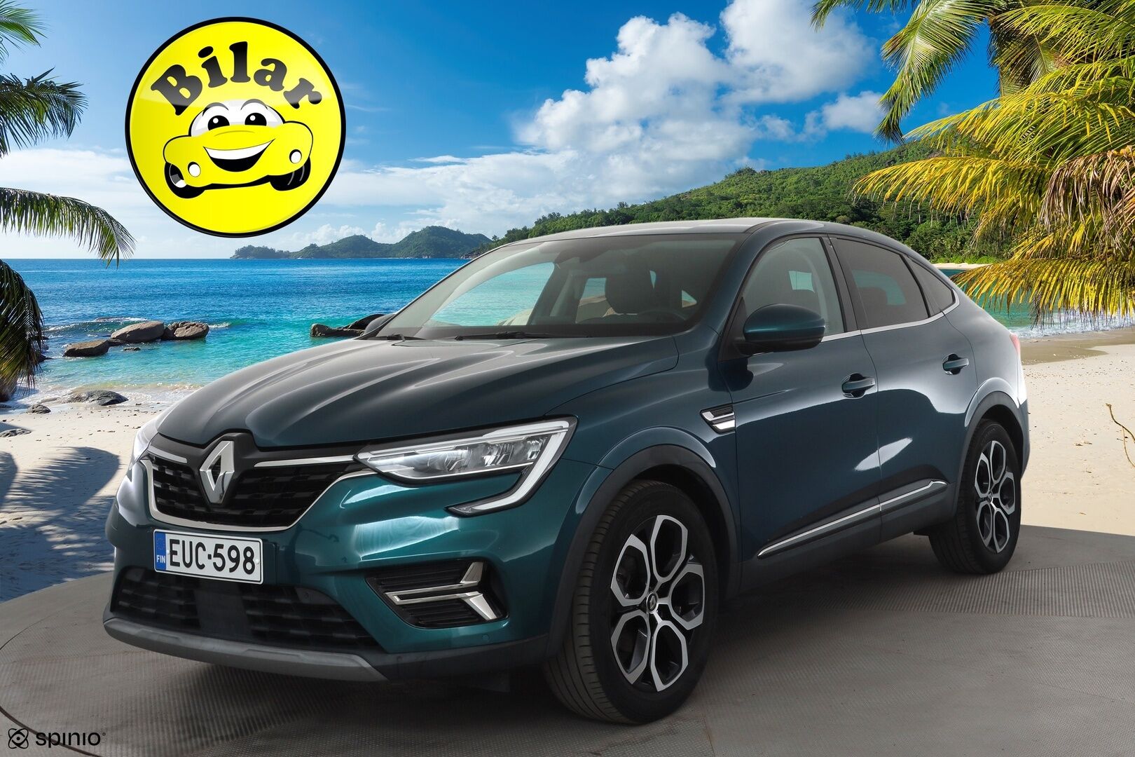Renault Arkana 2022 E-TECH 145 Hybrid Intens - | ACC | Puolinahat | Digimittaristo | P.kamera ja tutkat | LED | LKA | BSM | RCTA | Lämm. ratti | Apple & Android | Merkkihuollettu | 2x renkaat aluin |