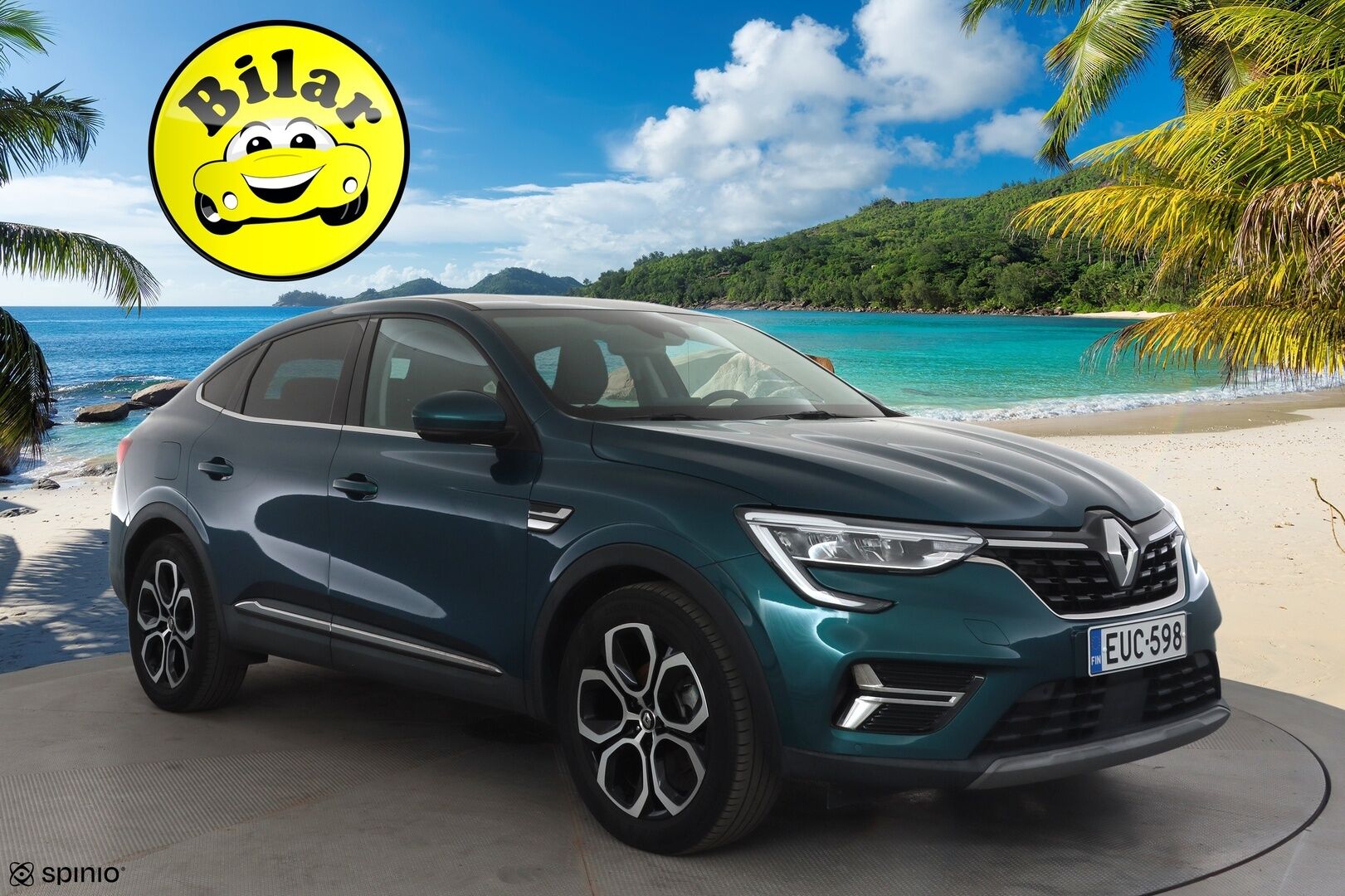 Renault Arkana 2022 E-TECH 145 Hybrid Intens - | ACC | Puolinahat | Digimittaristo | P.kamera ja tutkat | LED | LKA | BSM | RCTA | Lämm. ratti | Apple & Android | Merkkihuollettu | 2x renkaat aluin |