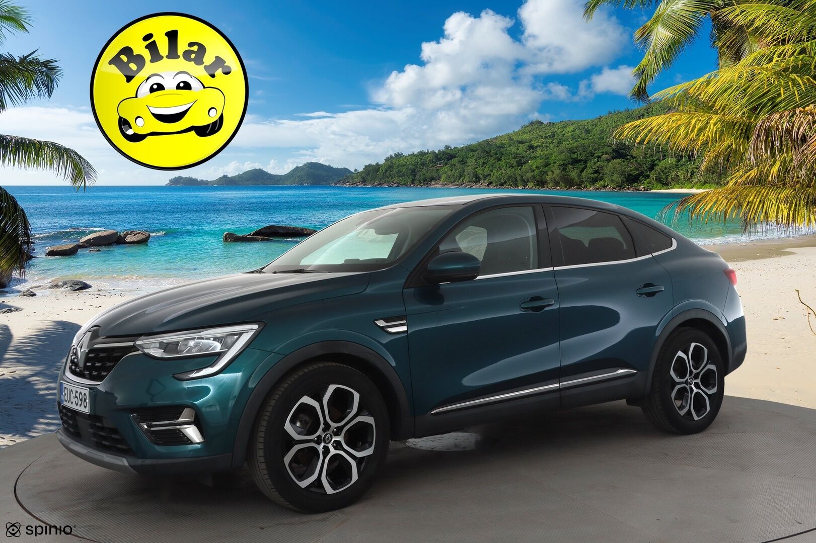 Renault Arkana 2022 E-TECH 145 Hybrid Intens - | ACC | Puolinahat | Digimittaristo | P.kamera ja tutkat | LED | LKA | BSM | RCTA | Lämm. ratti | Apple & Android | Merkkihuollettu | 2x renkaat aluin |