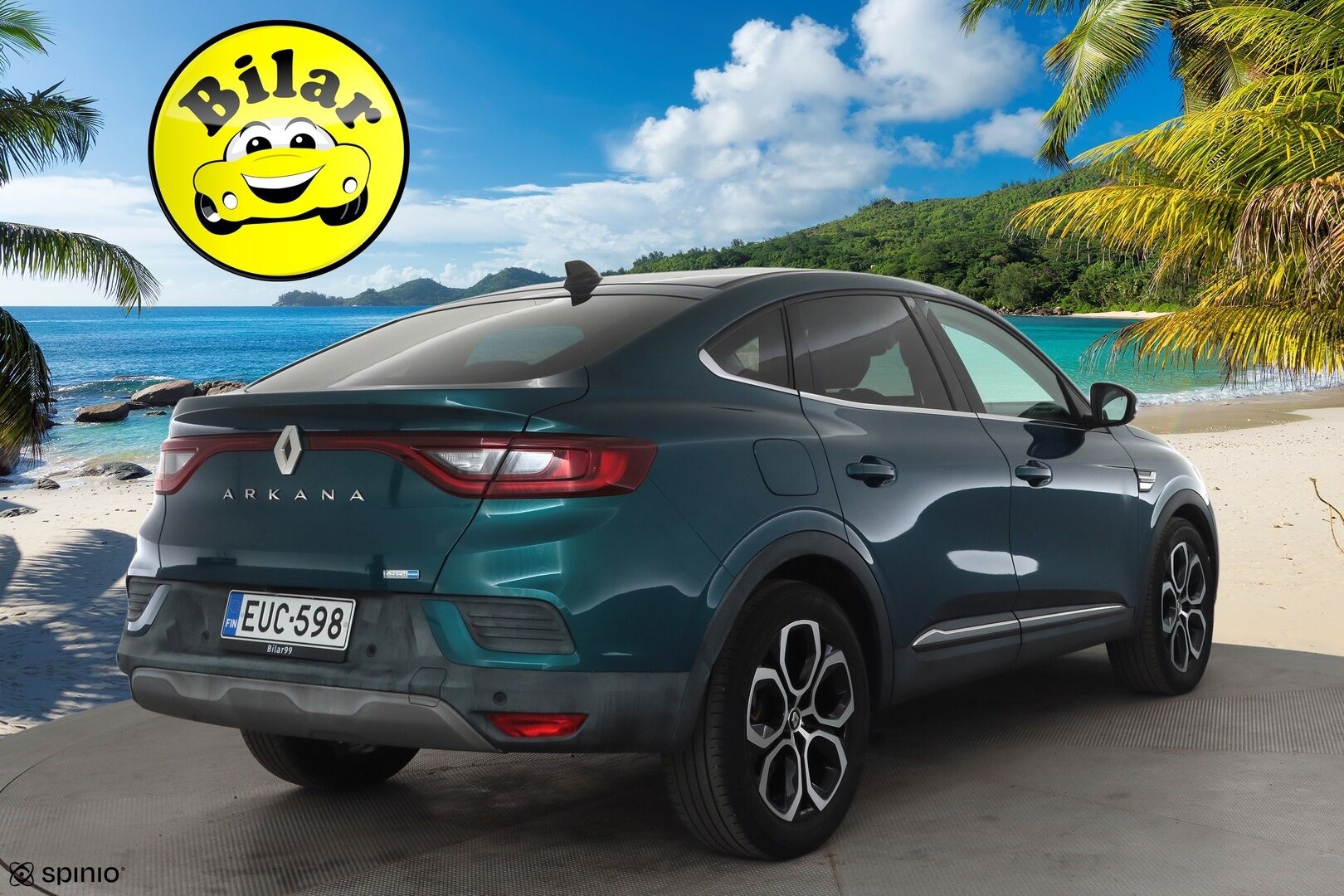Renault Arkana 2022 E-TECH 145 Hybrid Intens - | ACC | Puolinahat | Digimittaristo | P.kamera ja tutkat | LED | LKA | BSM | RCTA | Lämm. ratti | Apple & Android | Merkkihuollettu | 2x renkaat aluin |
