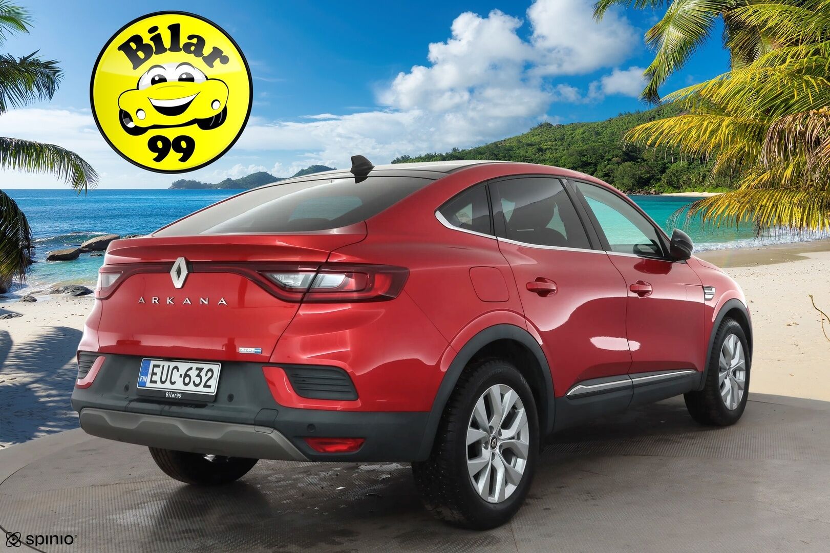 Renault Arkana 2022 E-TECH 145 Hybrid Intens * ACC / Navi / P.kamera / LED / Ratinlämmitin / Puolinahat / Digimittaristo / Keyless * - Suomi-auto / Kahdet renkaat aluvanteilla