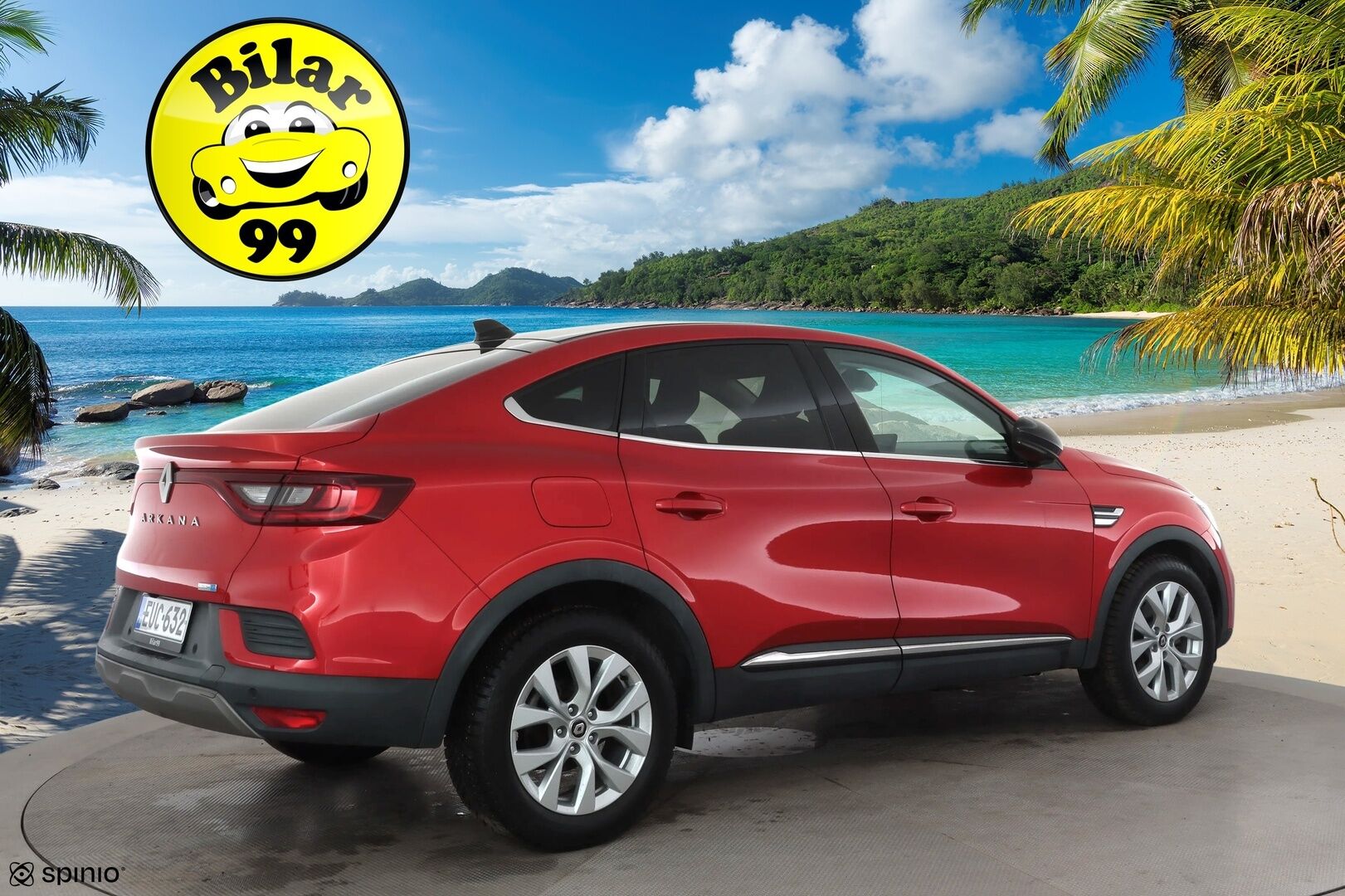 Renault Arkana 2022 E-TECH 145 Hybrid Intens * ACC / Navi / P.kamera / LED / Ratinlämmitin / Puolinahat / Digimittaristo / Keyless * - Suomi-auto / Kahdet renkaat aluvanteilla