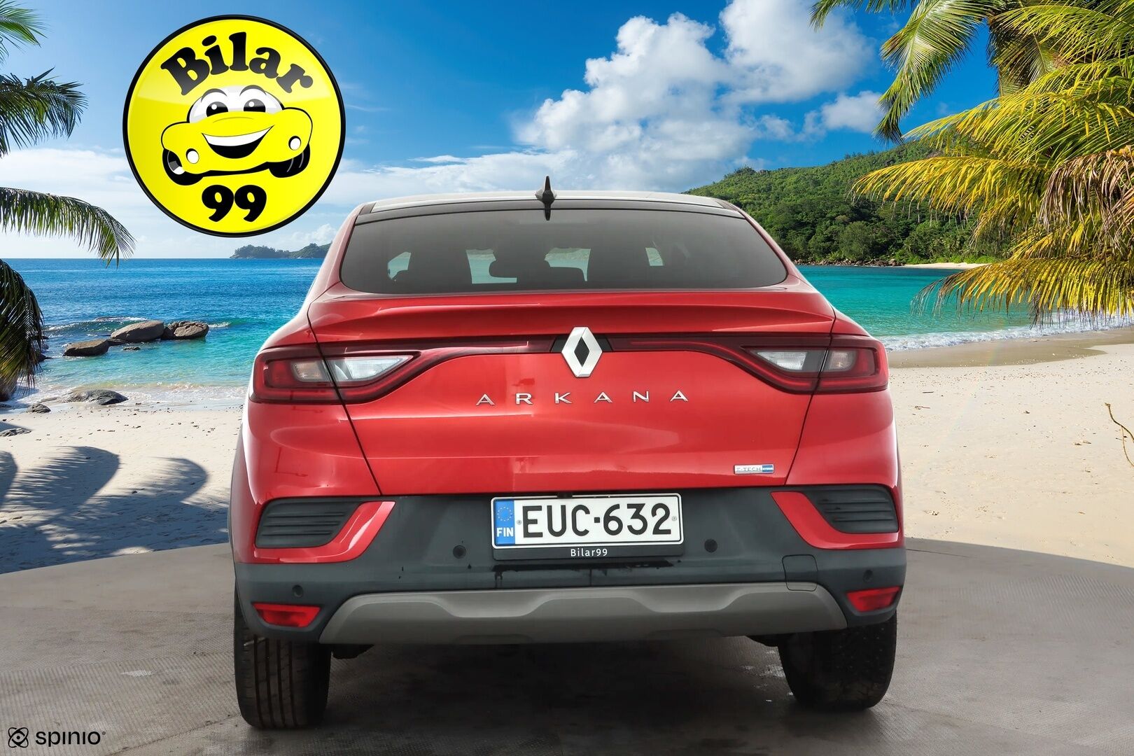 Renault Arkana 2022 E-TECH 145 Hybrid Intens * ACC / Navi / P.kamera / LED / Ratinlämmitin / Puolinahat / Digimittaristo / Keyless * - Suomi-auto / Kahdet renkaat aluvanteilla