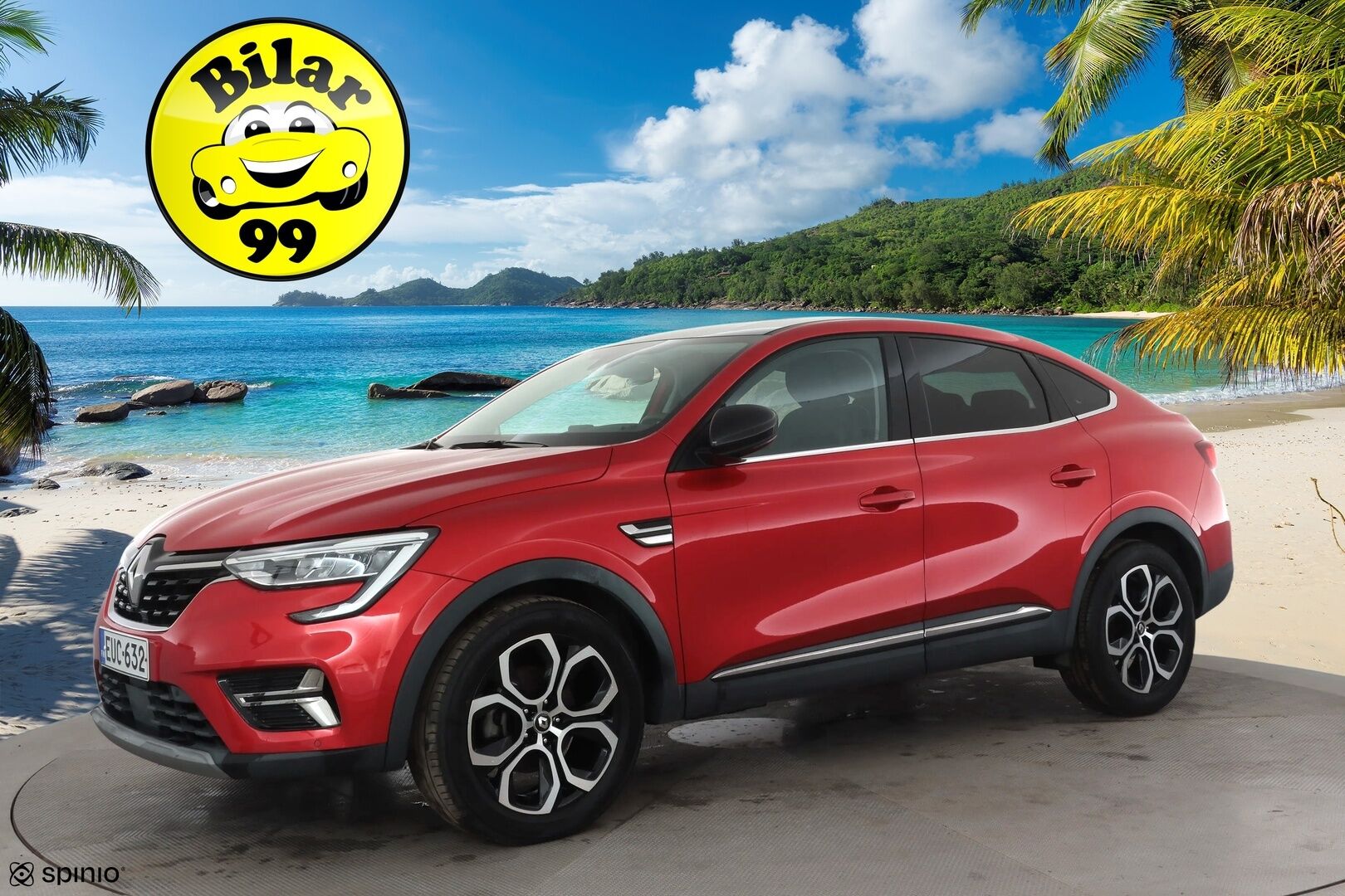 Renault Arkana 2022 E-TECH 145 Hybrid Intens * ACC / Navi / P.kamera / LED / Ratinlämmitin / Puolinahat / Digimittaristo / Keyless * - Suomi-auto / Kahdet renkaat aluvanteilla