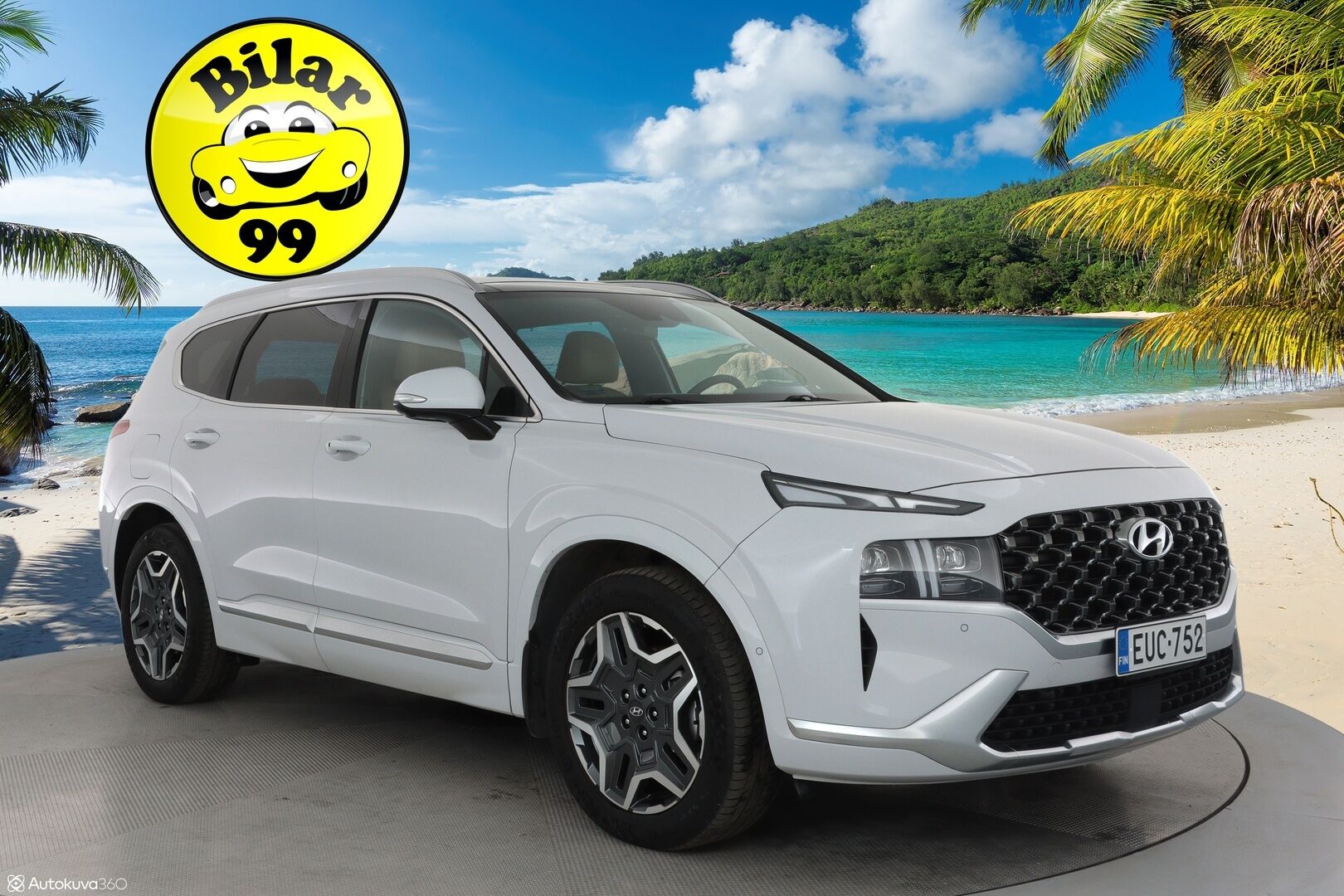 Hyundai Santa Fe 2022 1.6 T-GDI 265 hv Plug in 4WD 6AT Calligraphy 7P **HUD / Adapt. vakkari / Panorama / Ilmastoidut penkit ** - 3,99 % KORKOTARJOUS TÄHÄN AUTOON - 1-om. Suomi-auto / Akku kuntotarkistettu / 360 Kamera / Keyless / Apple&Android / Muistipenkki
