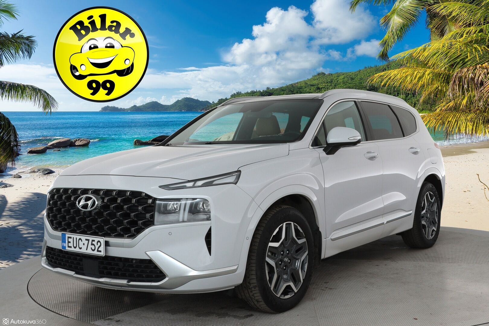 Hyundai Santa Fe 2022 1.6 T-GDI 265 hv Plug in 4WD 6AT Calligraphy 7P **HUD / Adapt. vakkari / Panorama / Ilmastoidut penkit ** - 3,99 % KORKOTARJOUS TÄHÄN AUTOON - 1-om. Suomi-auto / Akku kuntotarkistettu / 360 Kamera / Keyless / Apple&Android / Muistipenkki