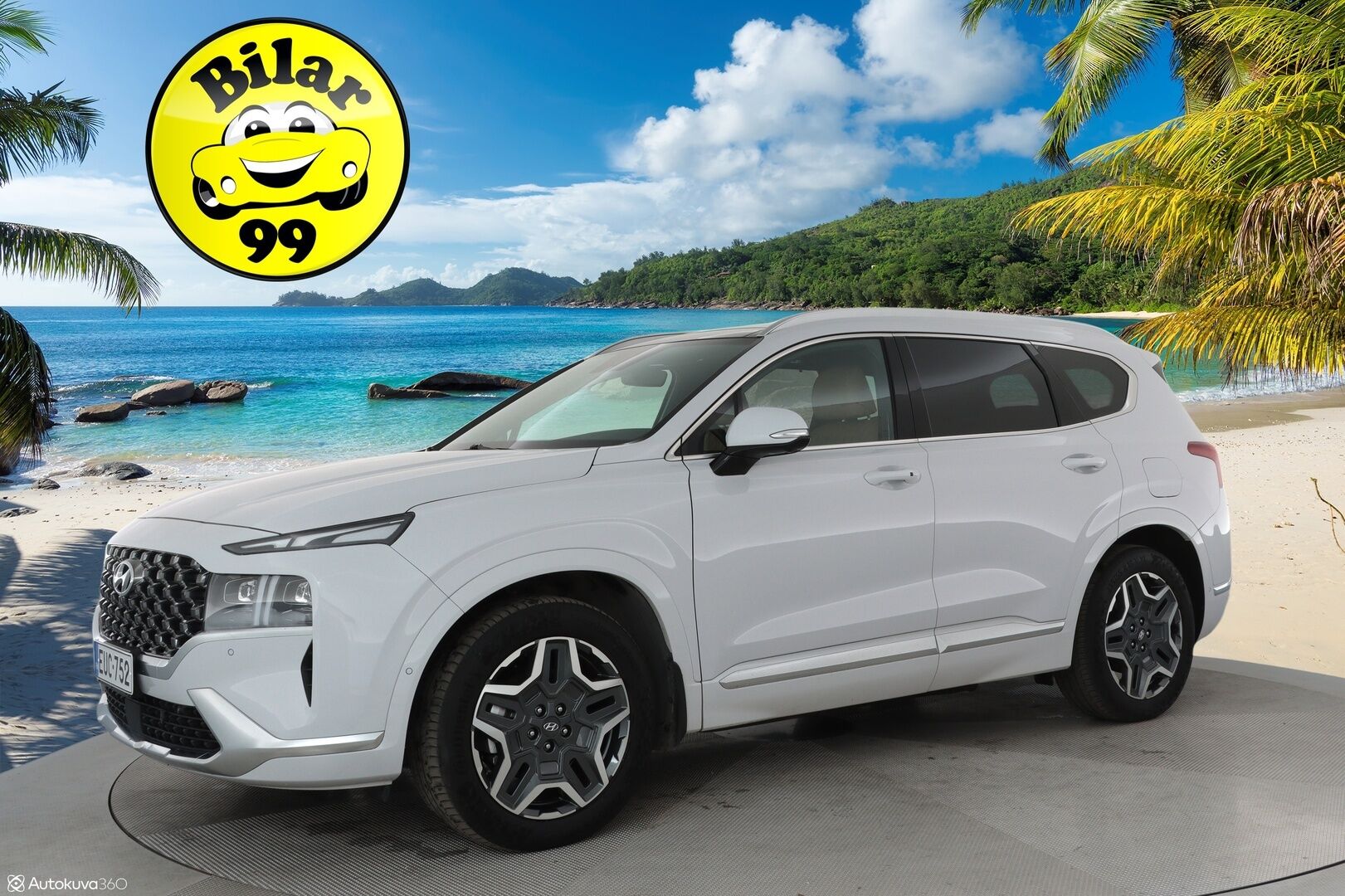Hyundai Santa Fe 2022 1.6 T-GDI 265 hv Plug in 4WD 6AT Calligraphy 7P **HUD / Adapt. vakkari / Panorama / Ilmastoidut penkit ** - 3,99 % KORKOTARJOUS TÄHÄN AUTOON - 1-om. Suomi-auto / Akku kuntotarkistettu / 360 Kamera / Keyless / Apple&Android / Muistipenkki