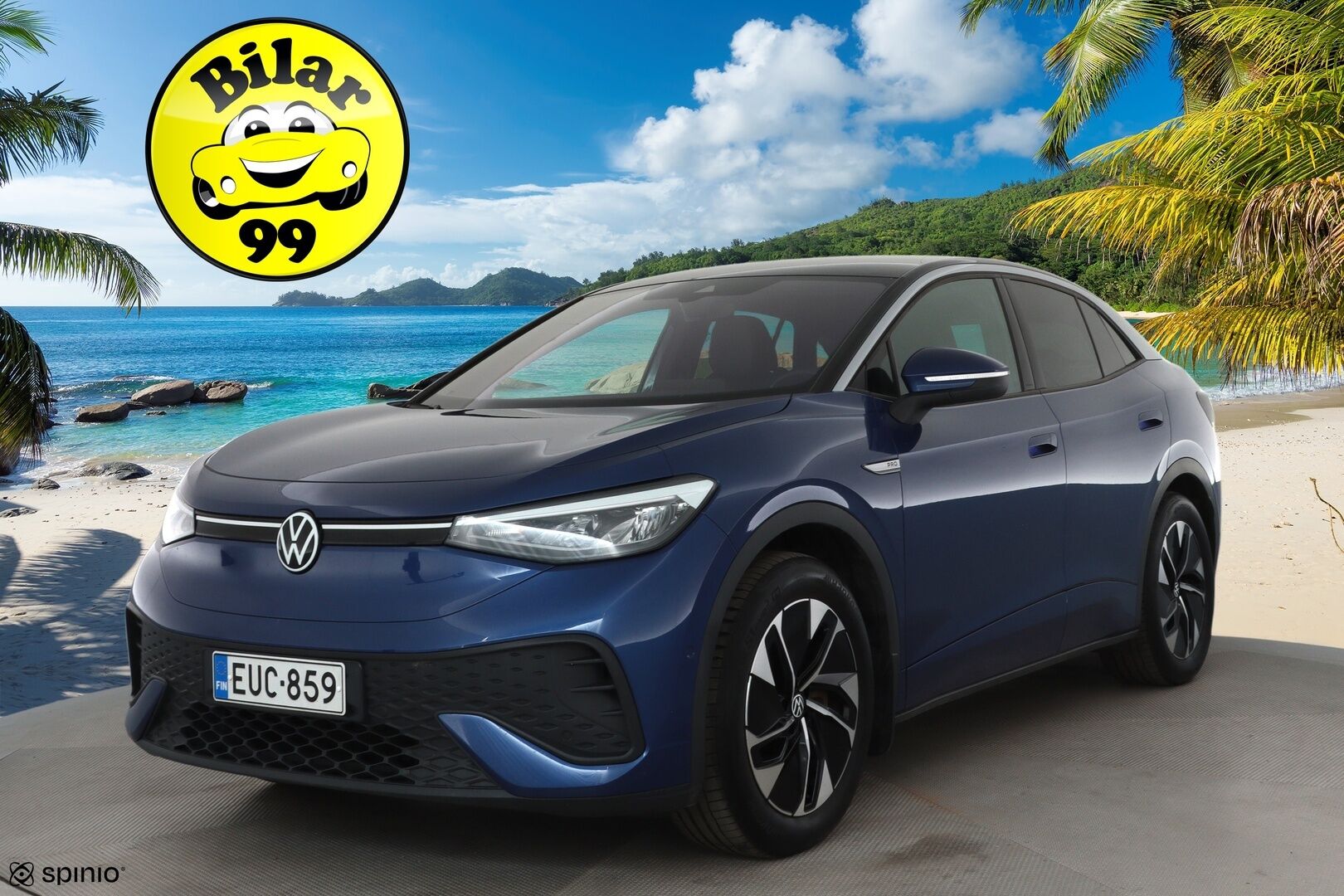 Volkswagen ID.5 2022 Pro Performance 150 kW, akku 77 kWh **Adapt.vakkari / Lämpöpumppu / Koukku / P.kamera / KeylessGo / Puolinahat** - Suomi-auto / Kahdet renkaat aluvanteilla / Merkkihuollettu