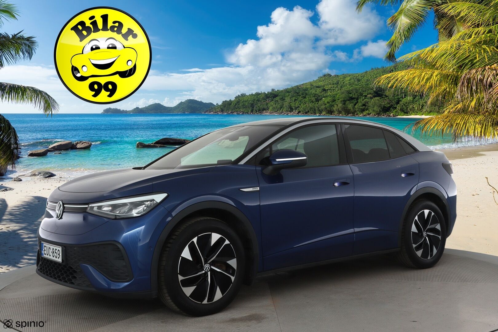 Volkswagen ID.5 2022 Pro Performance 150 kW, akku 77 kWh **Adapt.vakkari / Lämpöpumppu / Koukku / P.kamera / KeylessGo / Puolinahat** - Suomi-auto / Kahdet renkaat aluvanteilla / Merkkihuollettu