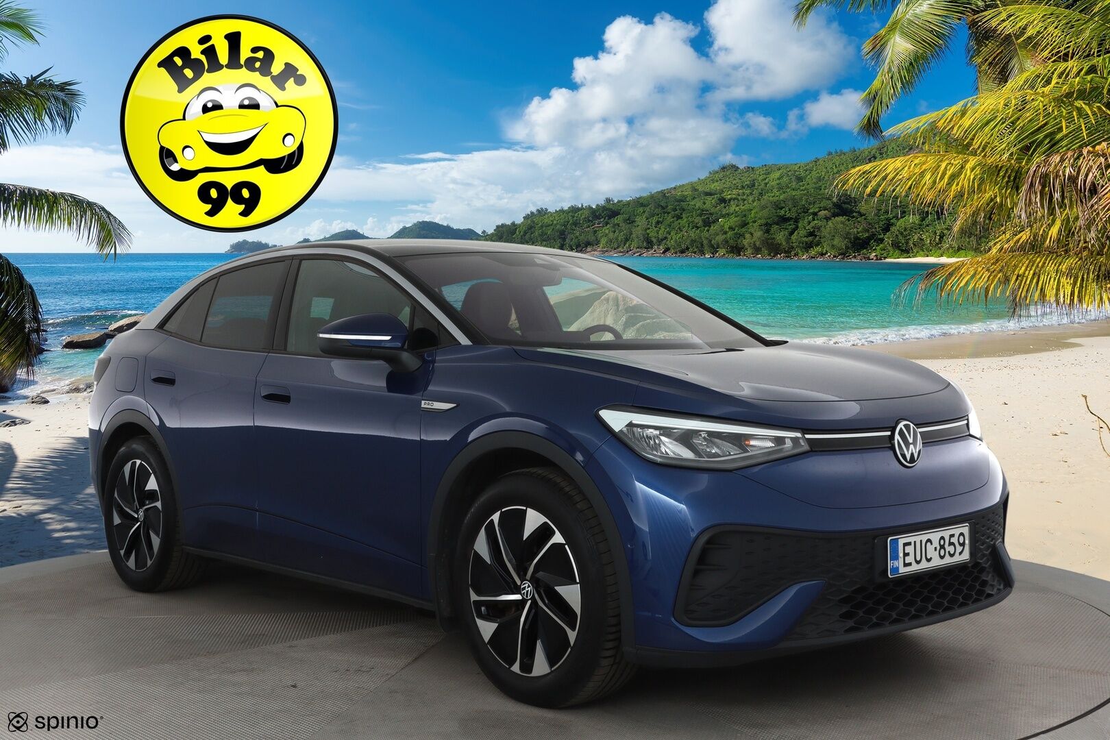Volkswagen ID.5 2022 Pro Performance 150 kW, akku 77 kWh **Adapt.vakkari / Lämpöpumppu / Koukku / P.kamera / KeylessGo / Puolinahat** - Suomi-auto / Kahdet renkaat aluvanteilla / Merkkihuollettu