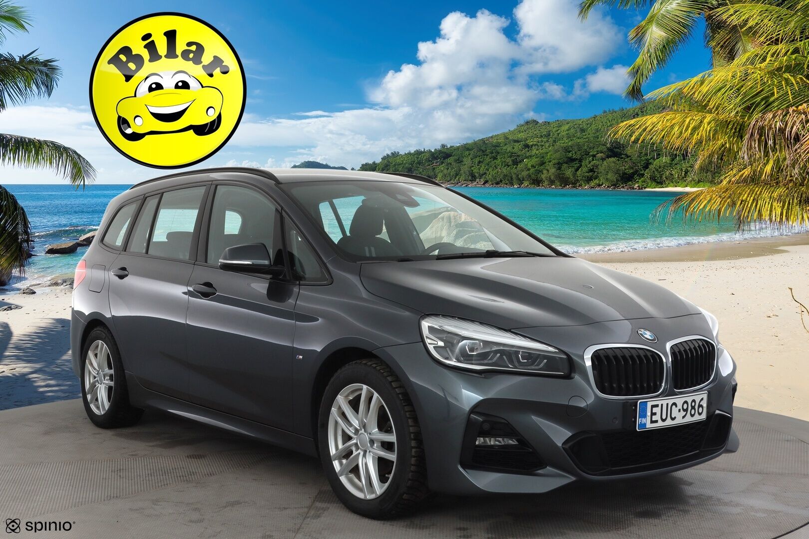 BMW 216 2022 F46 Gran Tourer 216i Business M Sport - M-Sport | Koukku | Sisätilanlämmitin | P.tutkat | LED | Sportpenkit | Navi | Bluetooth | Vakkari | 1-om Suomi-auto | Merkkihuollot