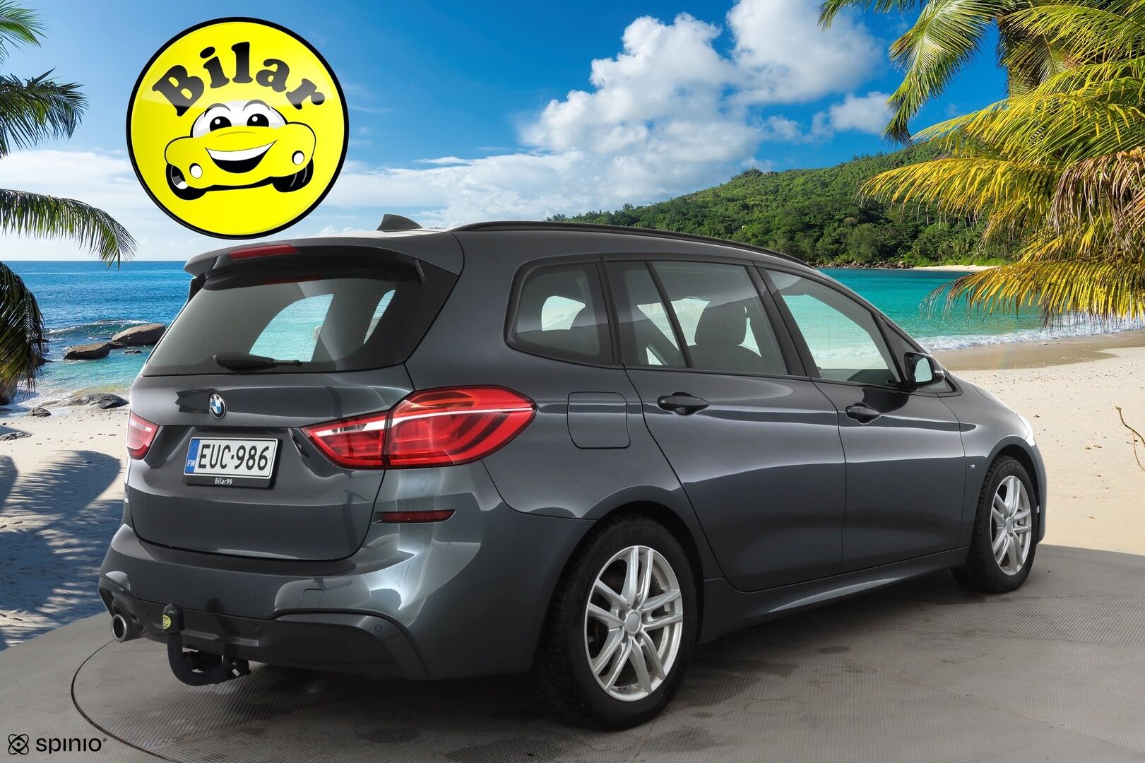 BMW 216 2022 F46 Gran Tourer 216i Business M Sport - M-Sport | Koukku | Sisätilanlämmitin | P.tutkat | LED | Sportpenkit | Navi | Bluetooth | Vakkari | 1-om Suomi-auto | Merkkihuollot