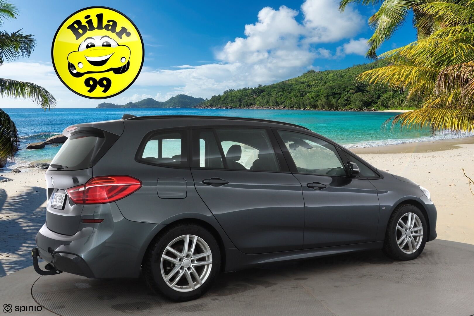 BMW 216 2022 F46 Gran Tourer 216i Business M Sport * Koukku / Sisätilanlämmitin / P.tutkat / LED / Sportpenkit / Navi / Bluetooth / Vakkari * - 1-om Suomi-auto / Kahdet renkaat aluvanteilla / Merkkihuollot