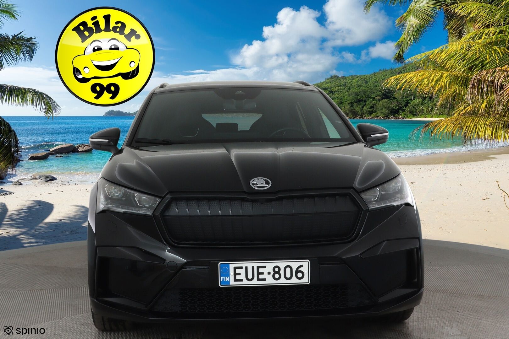 Skoda Enyaq 2022 80x 4x4 SportLine iV *Muistipenkki / ACC / Lämpöpumppu / Kamera / Koukku / Matrix LED / Sporttipenkit* - 1.om Suomi-auto / SoH 92.4% / Merkkihuollettu / Kahdet Skodan vanteet / ALV - Osta nyt, maksa vasta ensi vuonna